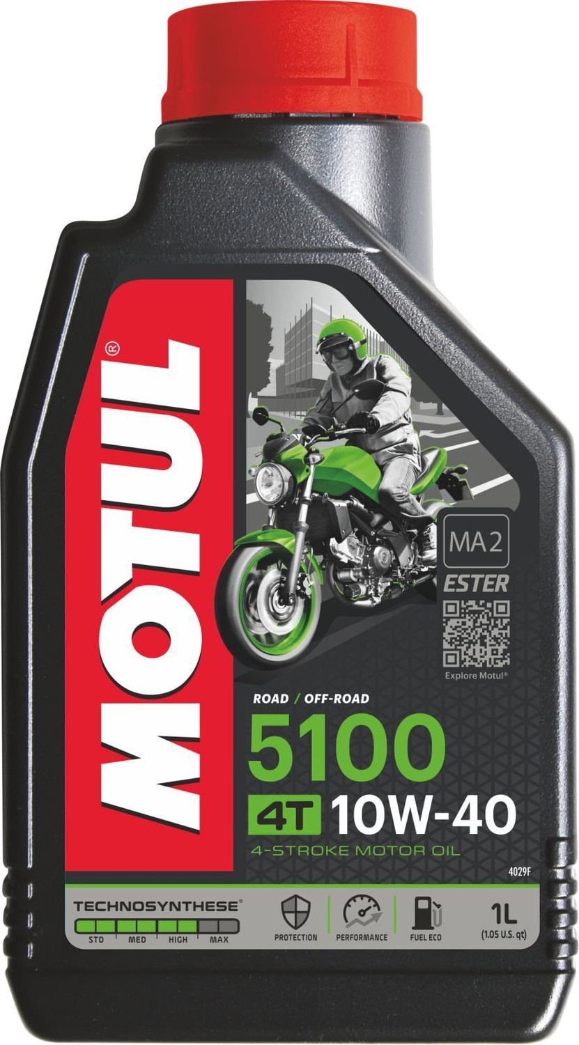 Image of MOTUL 5100 4T 10W-40 Semi Synthetic Grade Synthetic Blend Engine Oil