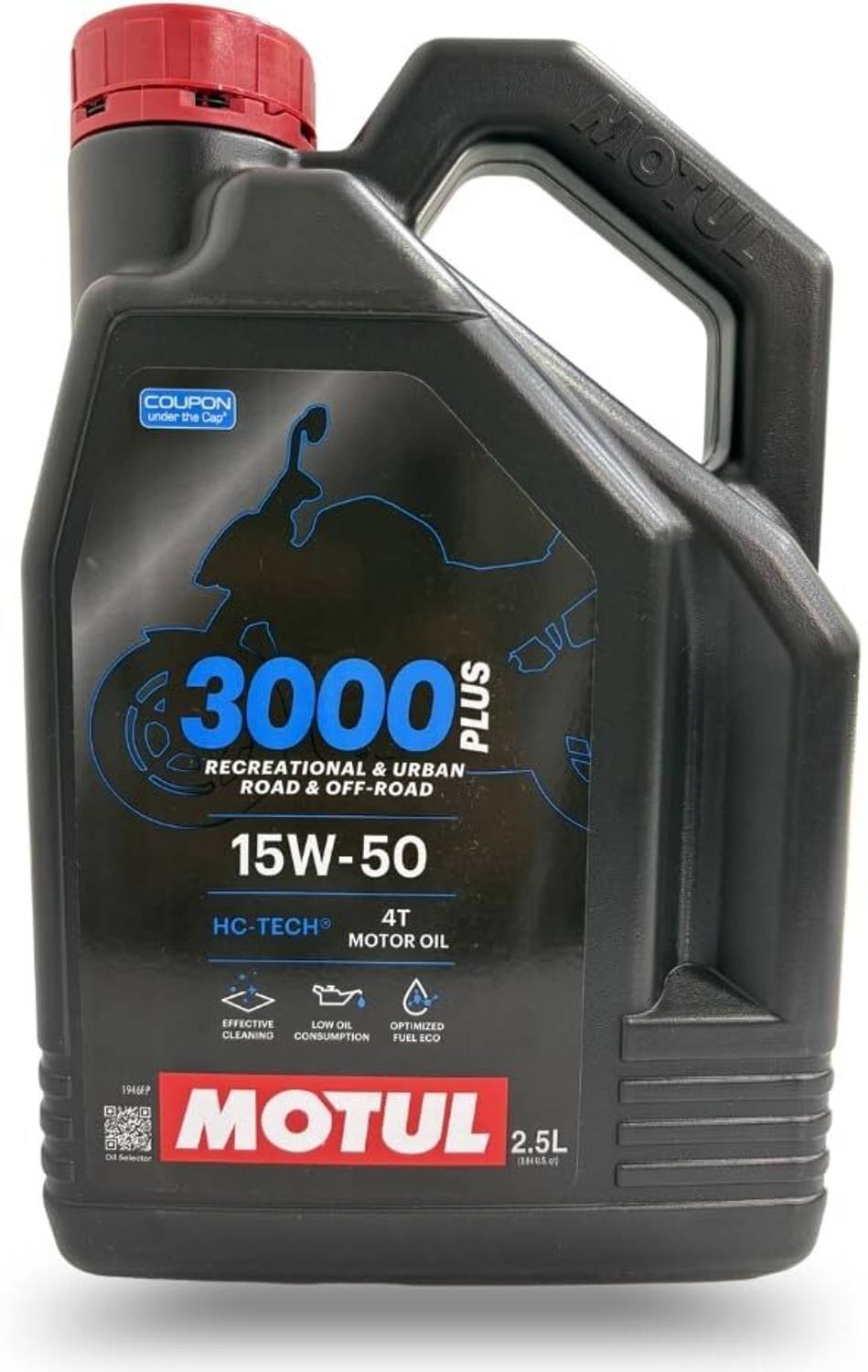 MOTUL 3000 4T Plus 15W-50 HC-TECH Premium Mineral Engine Oil