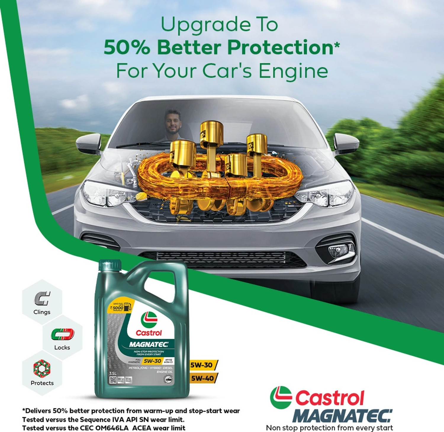Image of Castrol Universal Lubricant API SN Full Synthetic Conventional Engine Oil