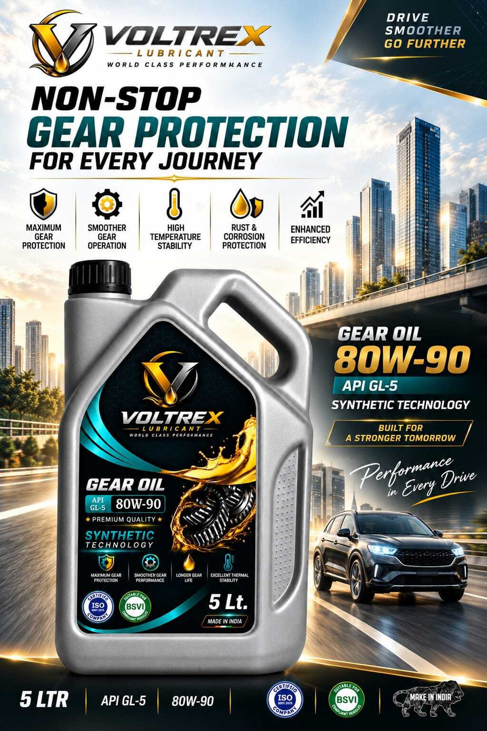 Image of VOLTREX VOL GEAR OIL 5 LTR V2 Gear Oil