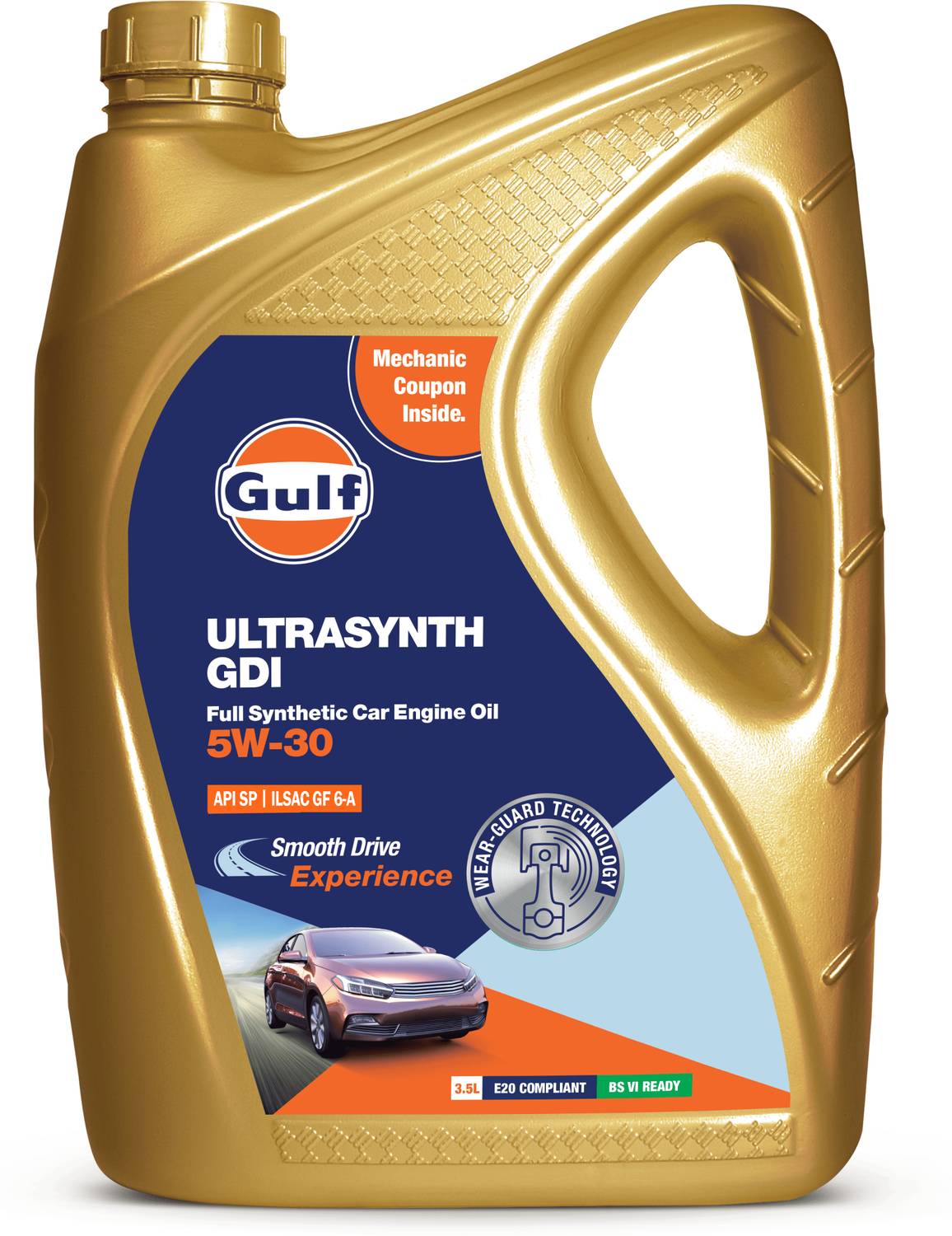 Gulf ULTRASYNTH GDI 5W30 API SP, ILSAC GF-6A Developed for Petr