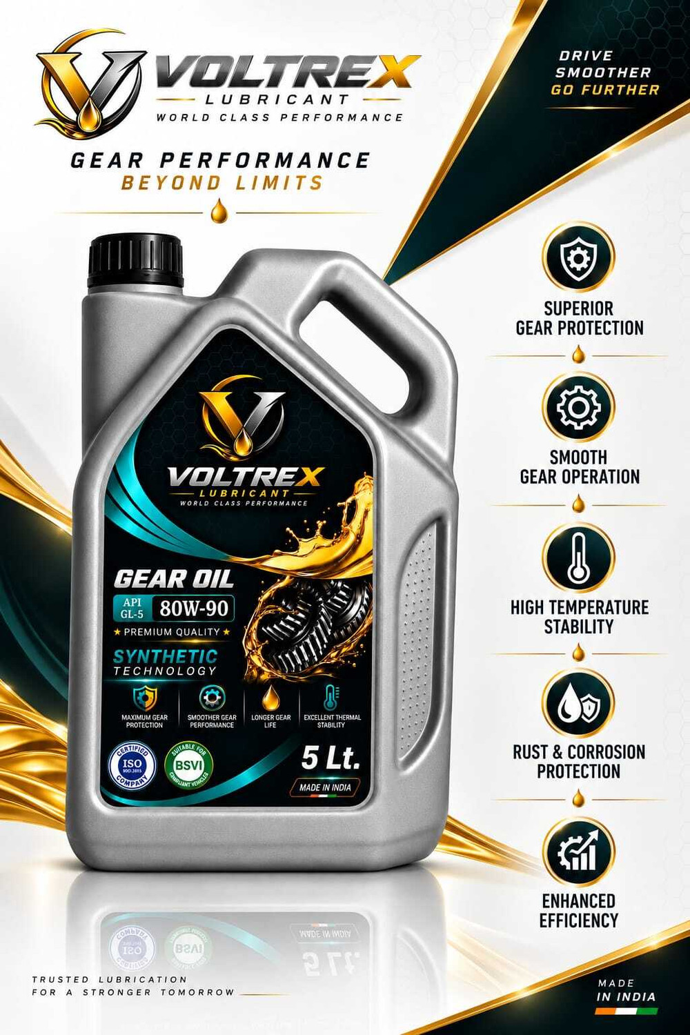 Image of VOLTREX VOL GEAR OIL 5 LTR V2 Gear Oil