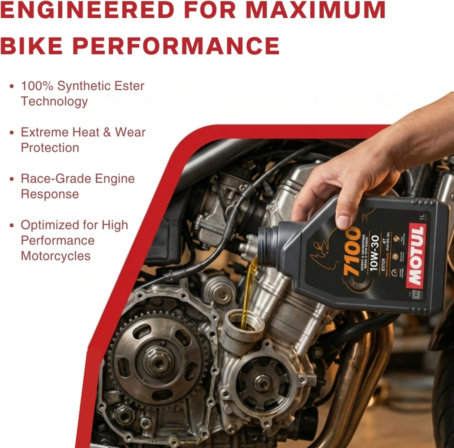 Image of MOTUL 7100-10w30 7100-10w30 Full-Synthetic Engine Oil