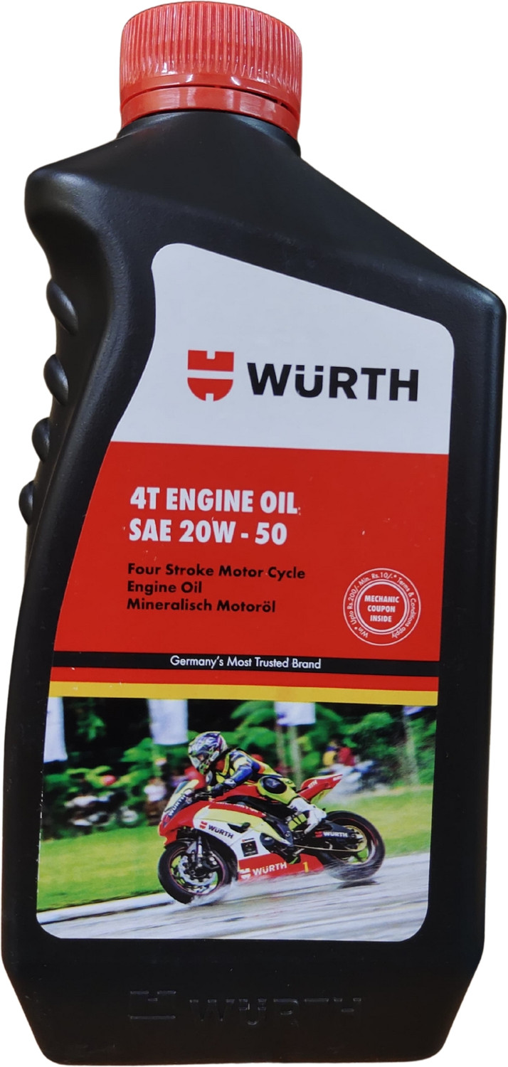 Image of Wurth 20w-50 Engine Oil for Motorbikes Heavy Duty Engine Oil