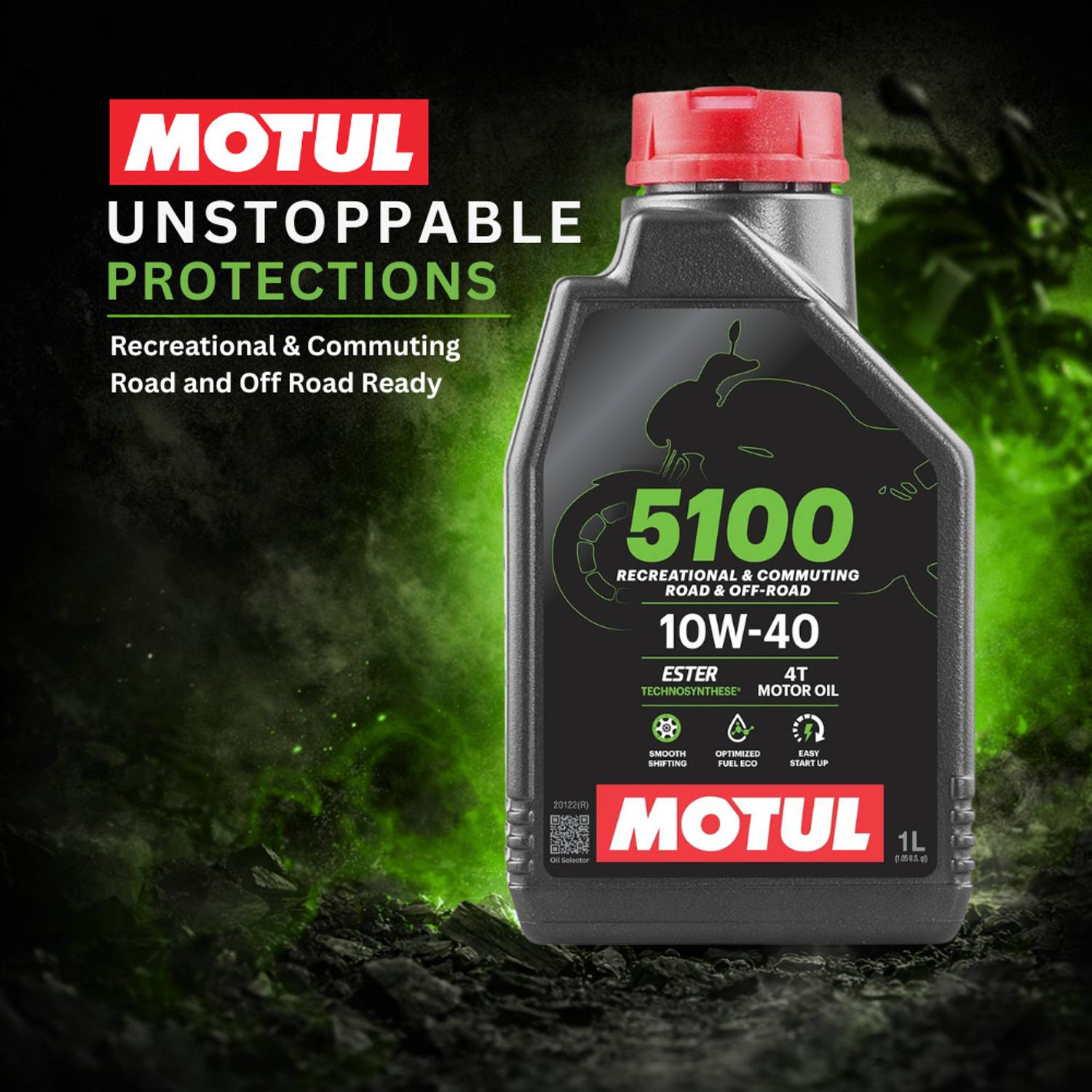 MOTUL 5100 4T 10W-40 Semi Synthetic Engine Oil - Image 3