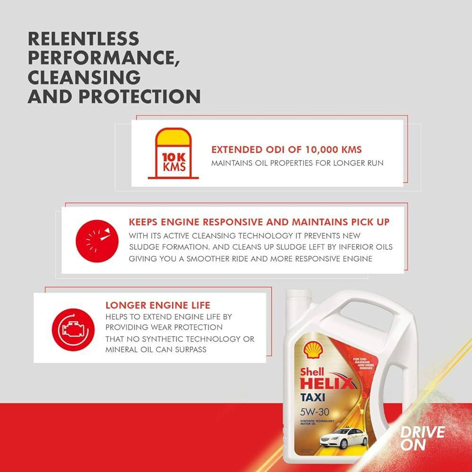 Image of Shell Helix Taxi 5W-30 API SN Plus Shell Helix Taxi 5w-30 semi synthetic Synthetic Blend Engine Oil