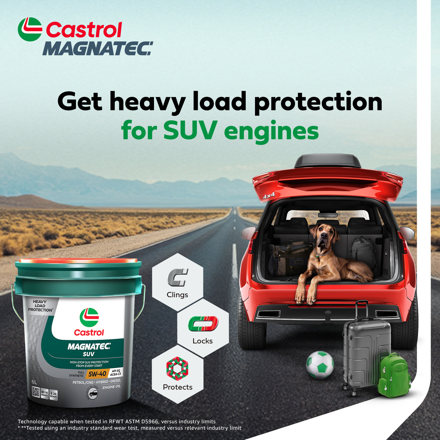 Image of Castrol Magnatec SUV 5W-40 Full Synthetic Full-Synthetic Engine Oil