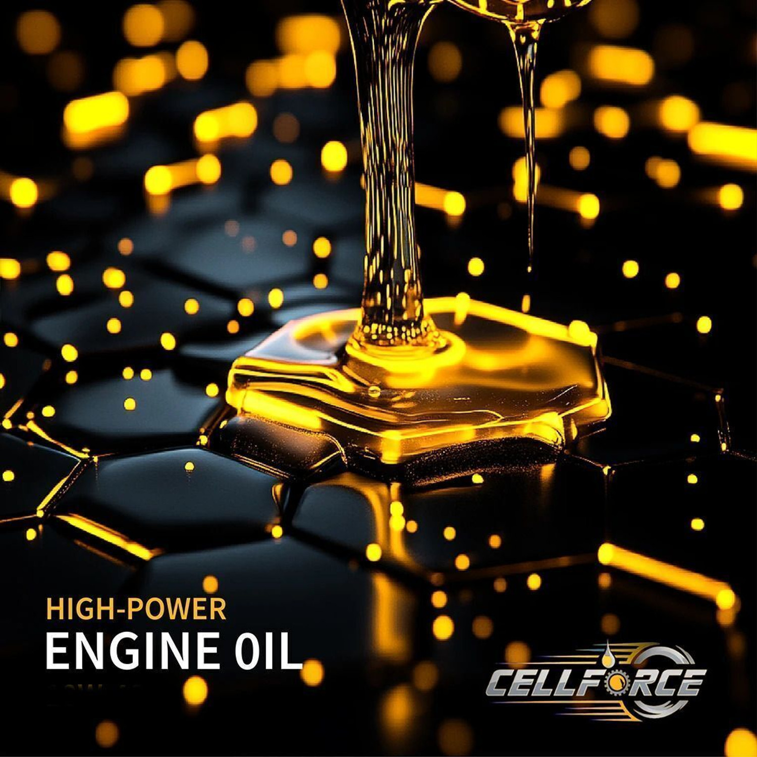 Image of CELLFORCE 20W40 Synthetic 4-Stroke Engine Oil Maximum Engine Protection for Bikes & Motorcycles | High Performance Engine Oil