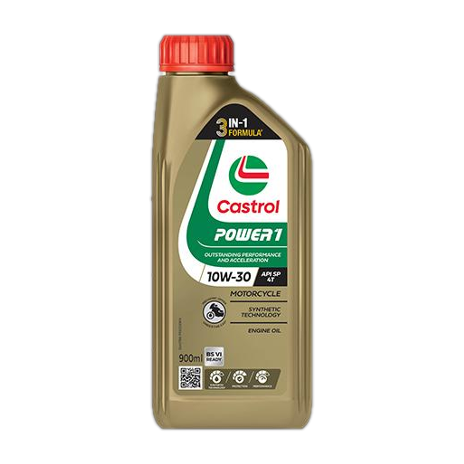 Castrol POWER1 10W-30 4T Engine Oil 900ml - Image 1