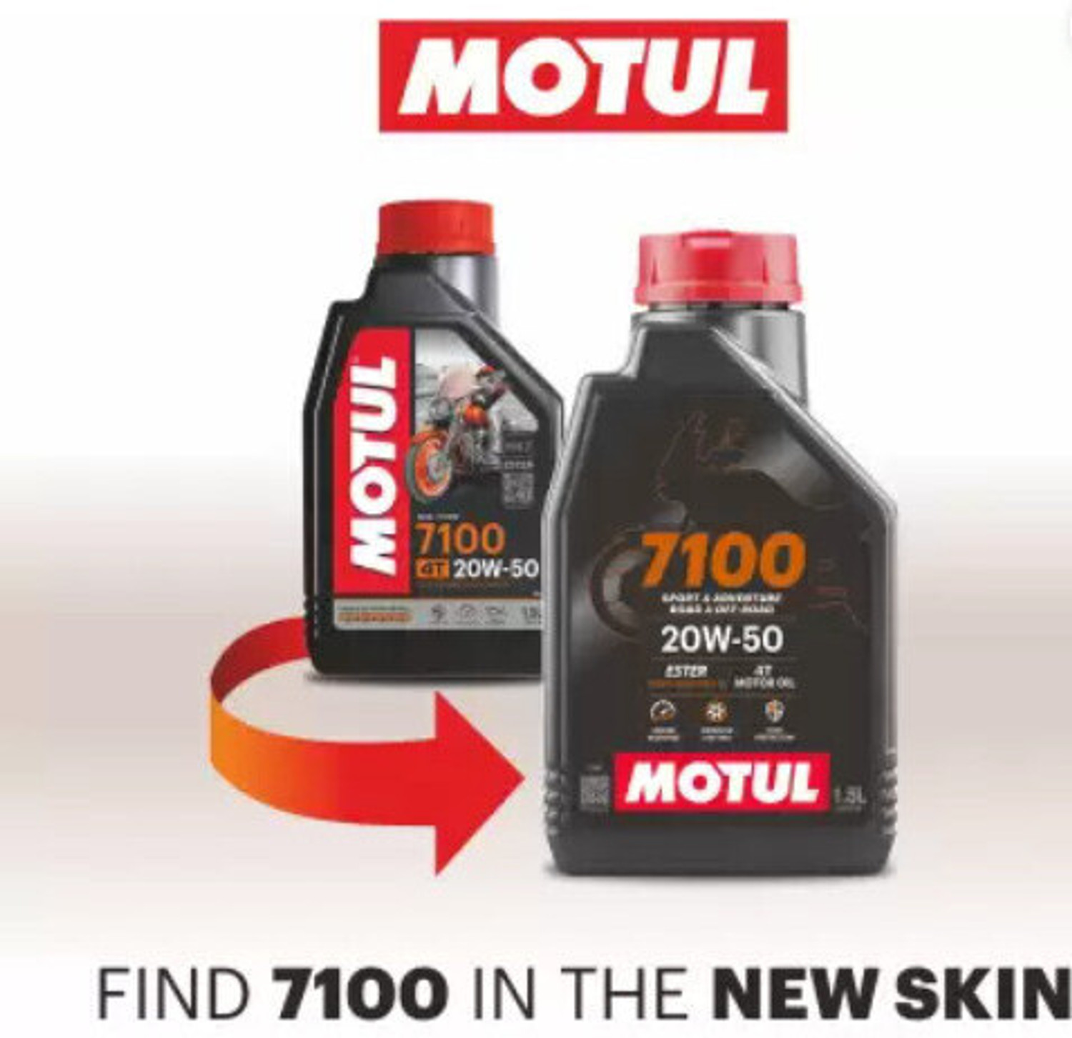 Image of MOTUL 7100 4T 20W-50 Full-Synthetic Engine Oil