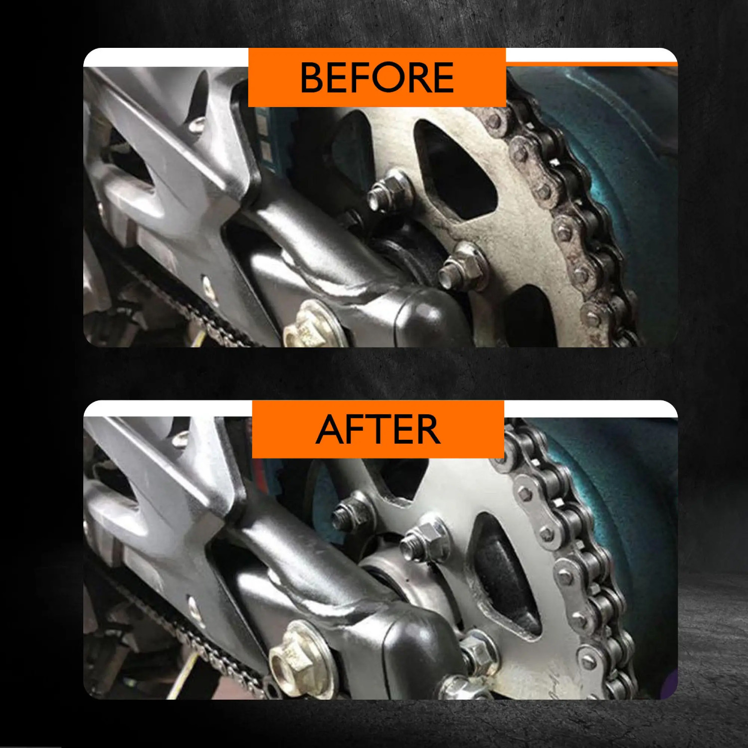 Image of automunk Chain Lube Chain Oil I Pack of 3 I Chain Cleaning Brush Chain Lubricant & Chain Brush Chain Oil
