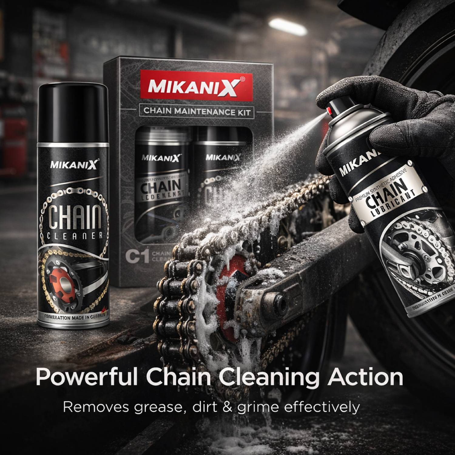 MIKANIX Bike Chain Lubricant & Cleaner Spray - Image 2