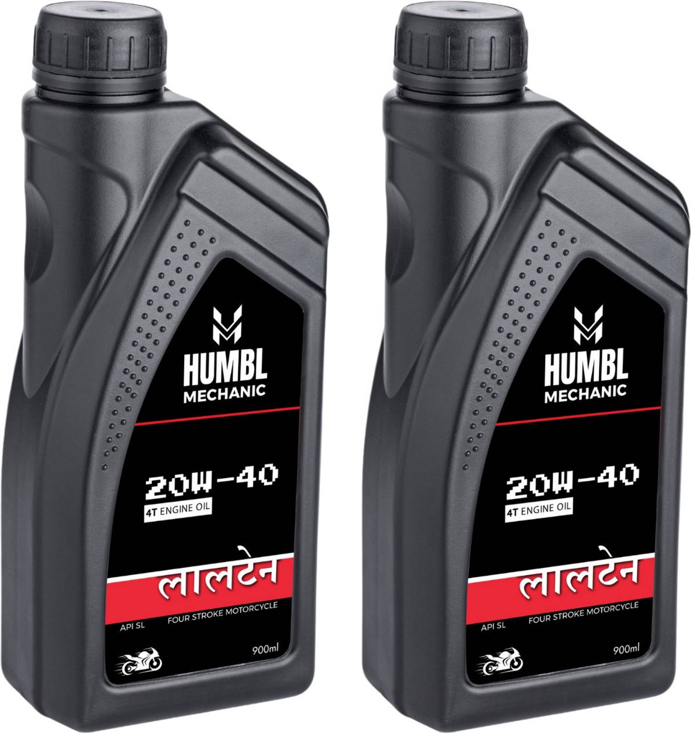 Bikers' Choice The Hero 20w40 API SL JASO MA2 Engine Oil (Pack of 2 Hero) For All Types of Morden Bikes and Gearless Scooters ( PACK of 2 x 900 ml) High Performance Engine Oil