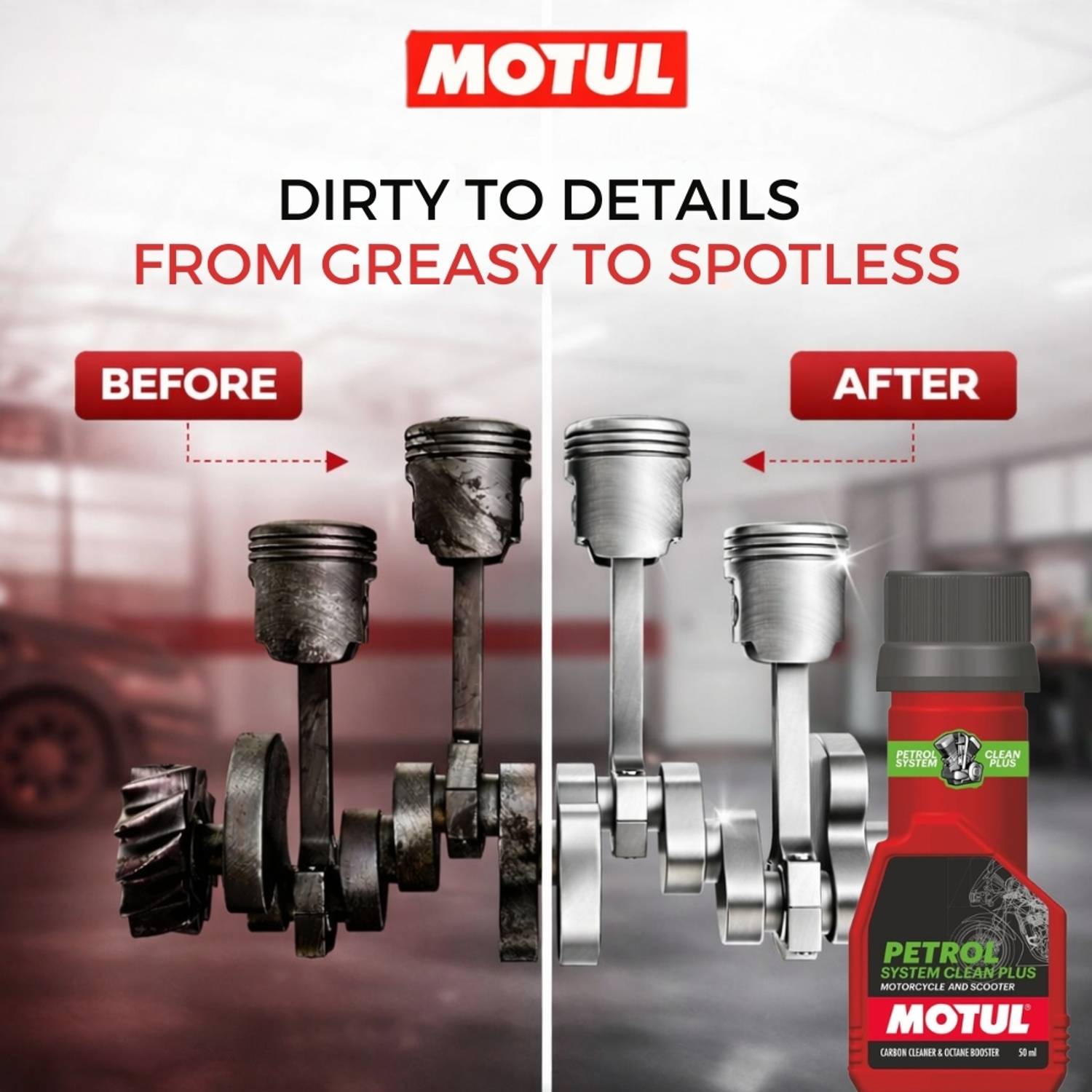 MOTUL Petrol System Clean Plus Filter Oil - Image 3