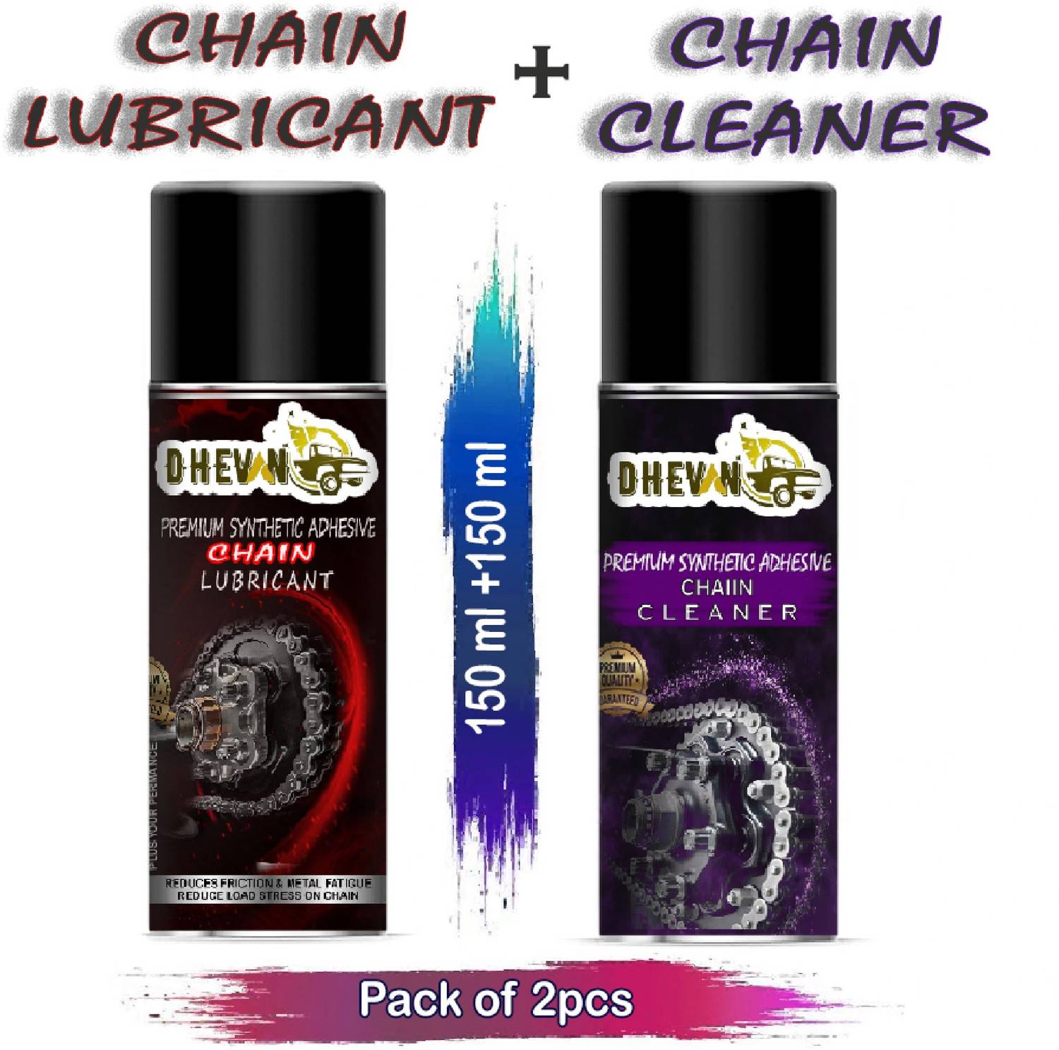 DheVan LC-2L Bike Chain Lubricant Pack of 150 · 2 ml (300 ml total)