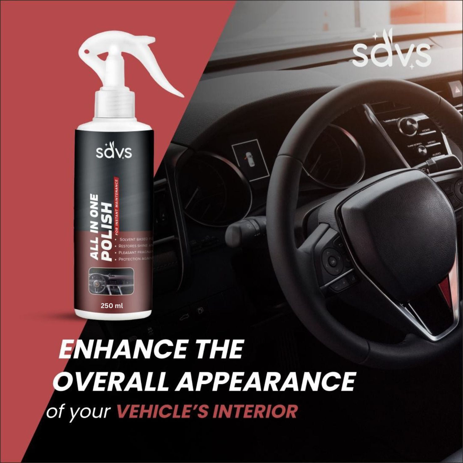 Image of SAVS Combo Chain Lubricant + Chain Cleaner + Bike & Car Polish With Cleaning Brush Shines & Protects Chain | Dashboard Interior & Exterior Cleaning | Chain Oil