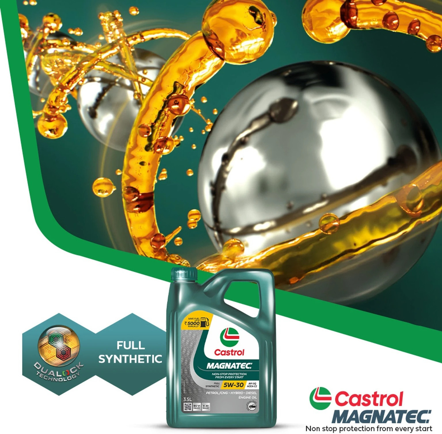 Image of Castrol Universal Lubricant API SN Full Synthetic Conventional Engine Oil