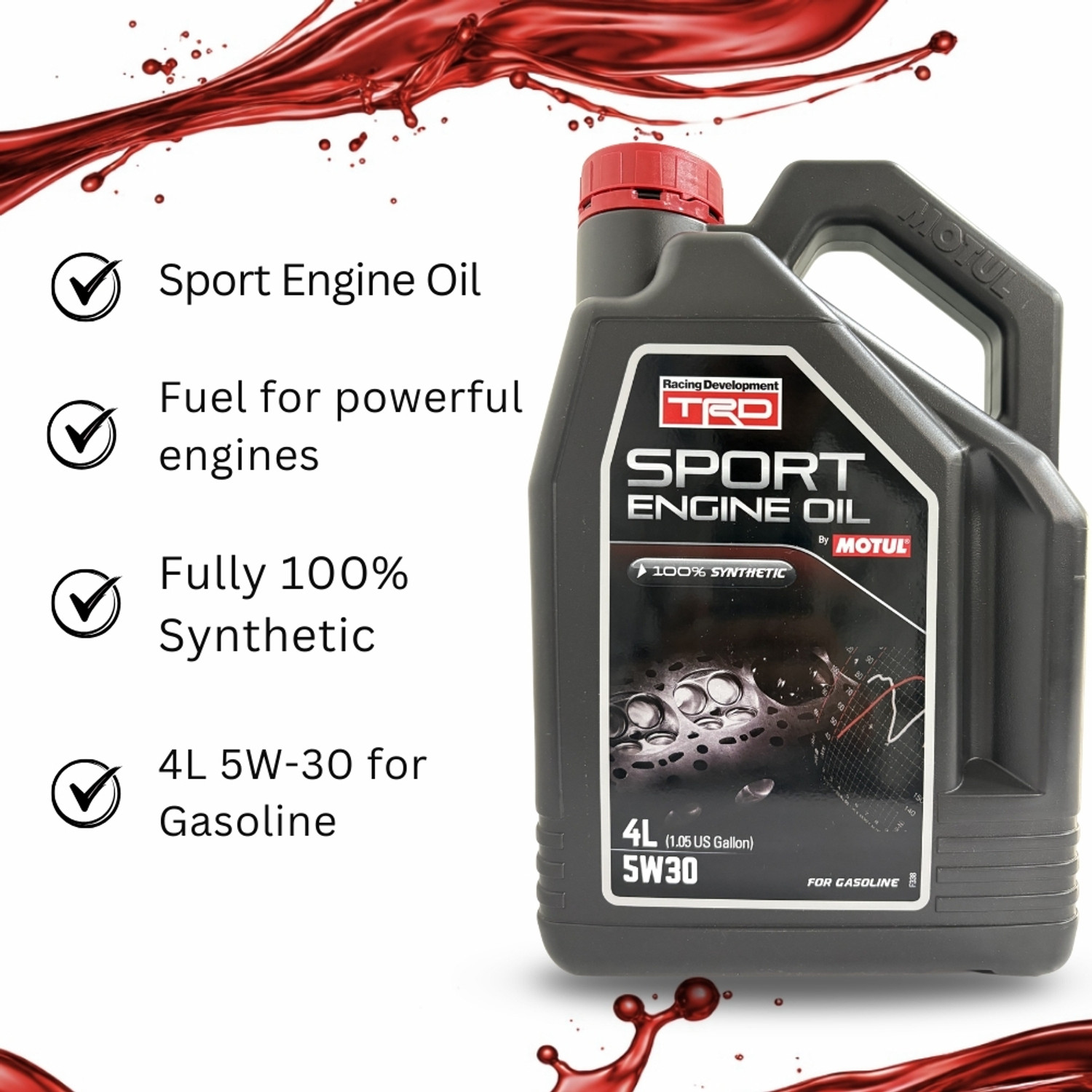 Image of MOTUL TRD-Sport-Engine-Oil TRD-Sport-Engine-Oil Full-Synthetic Engine Oil