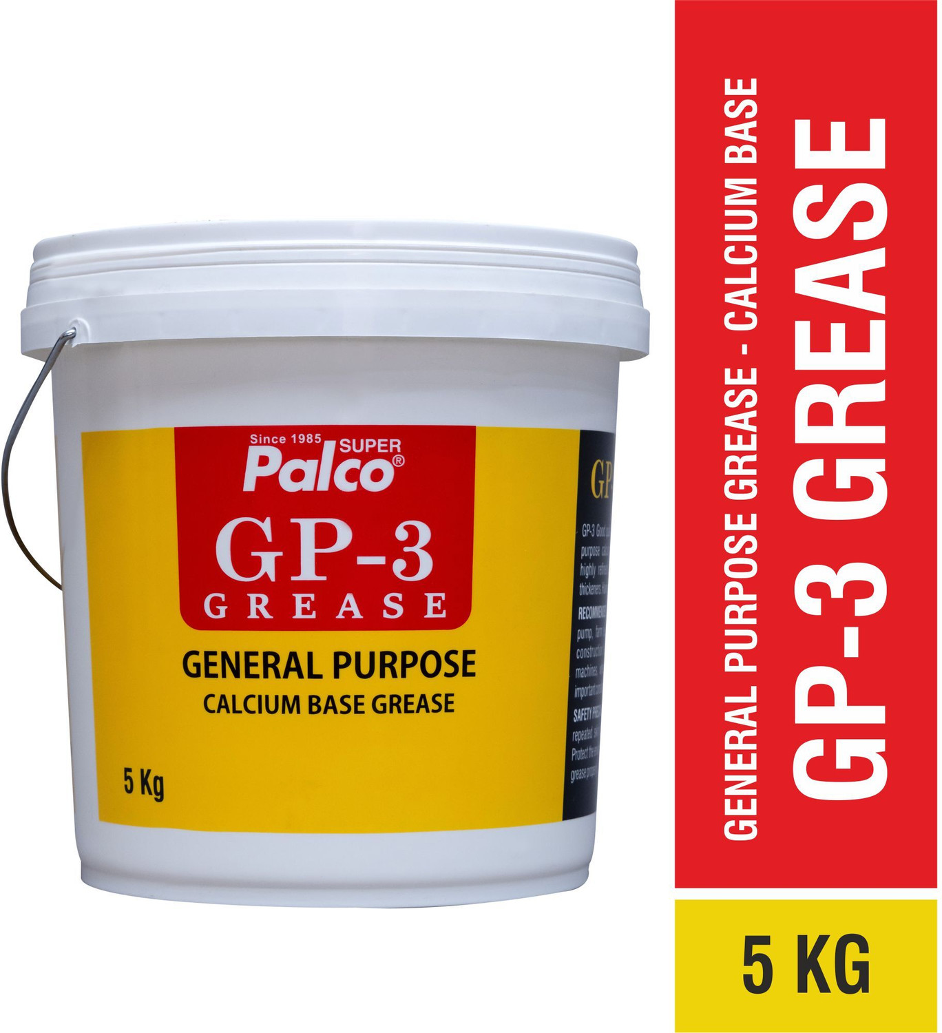 Image of PL SUPER PALCO GP-3 Grease 5KG General Multipurpose Water Resistant & Chassis Bearing Calcium Base Grease for Car Machinery Industrial Agricultural Bike Chain Lube NLGI-3 Grease