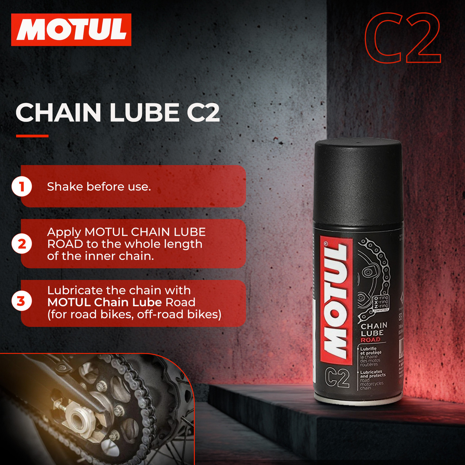 Image of MOTUL C1 C2 Combo Chain Oil