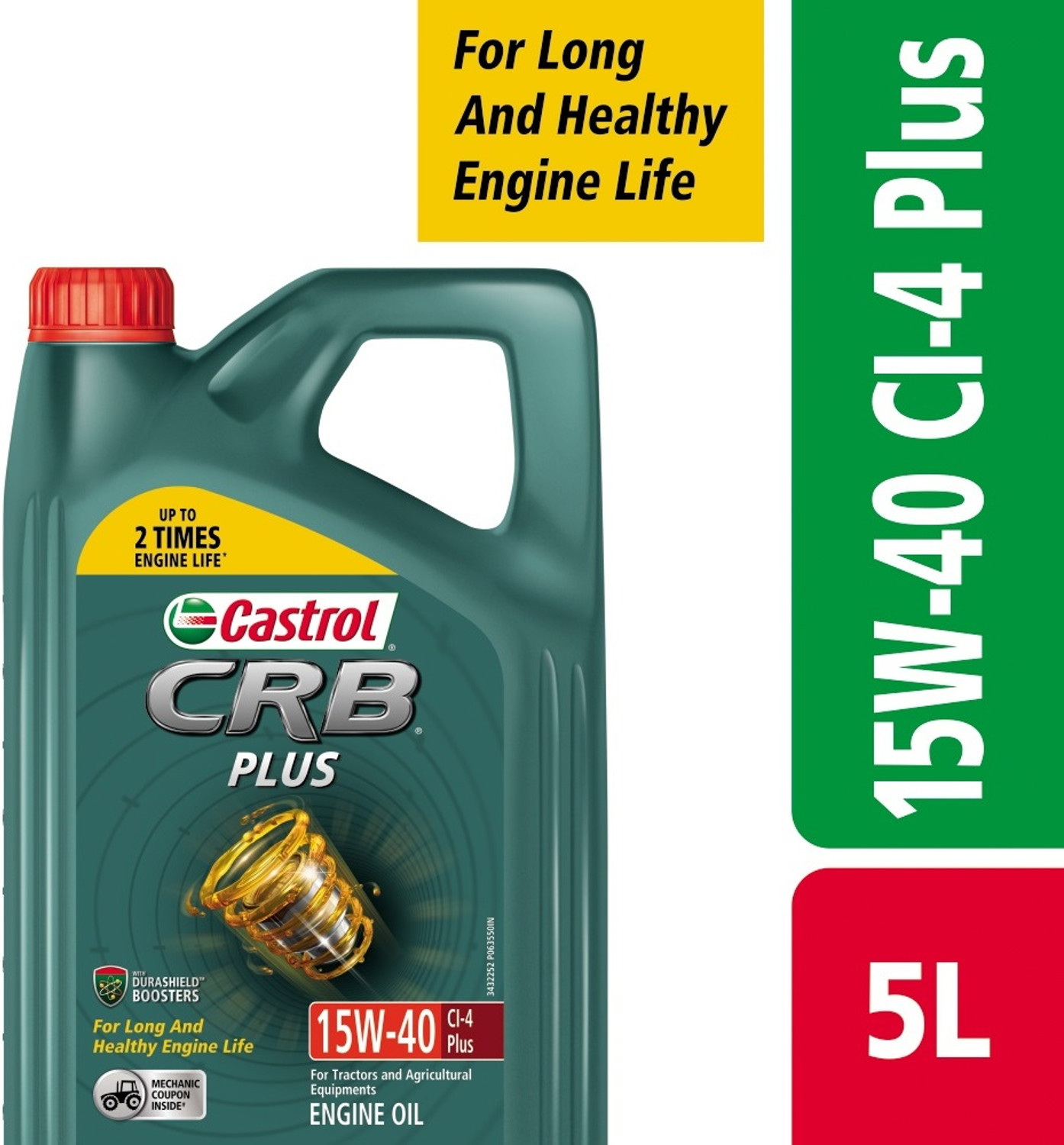 Image of Castrol CRB PLUS 15W-40 CI-4 Plus Multi-Grade Engine Oil