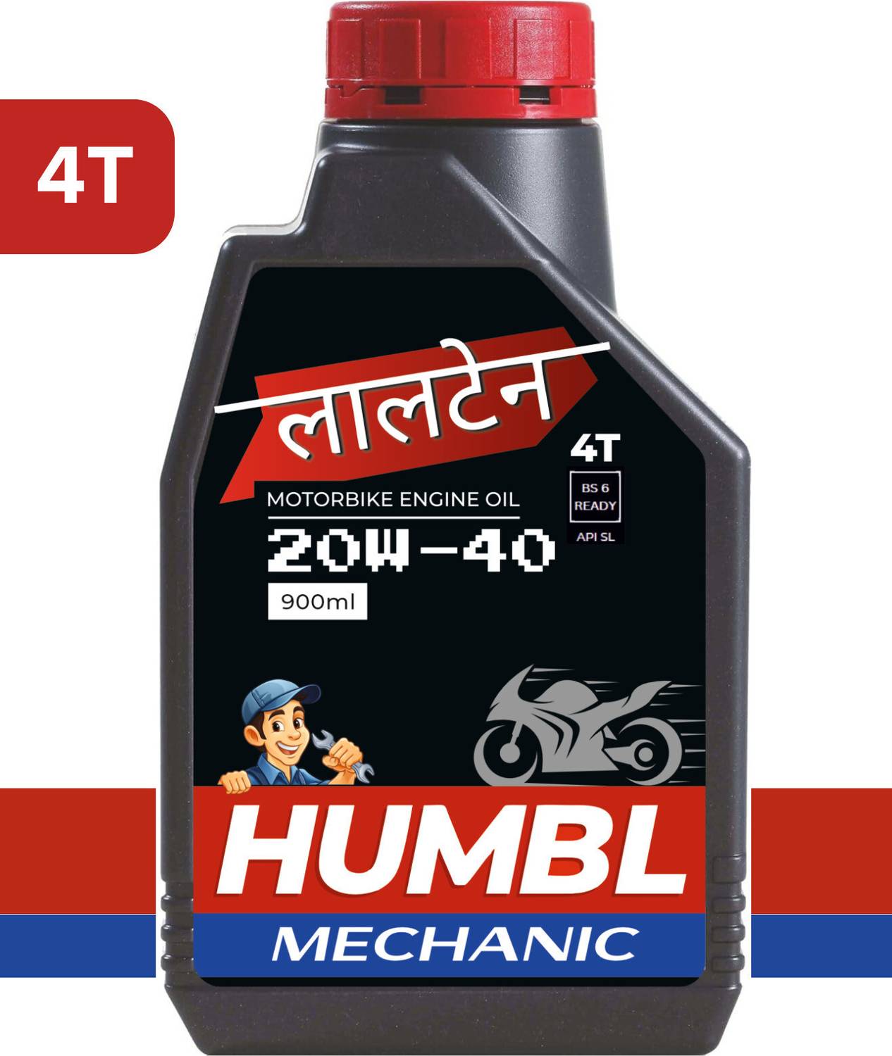 Bikers' Choice 20w-40 4T Engine Oil For all types of Modern Bikes and Automatic Gearless Scooters : LALTEN High Performance Engine Oil
