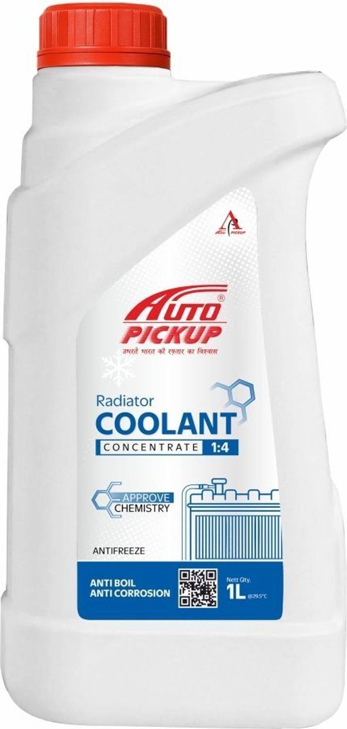 AUTO PICKUP Premium Quality Pack Of 1Ltr Radiator Blue Coolant Concentrate 1:4 Antifreeze Coolant