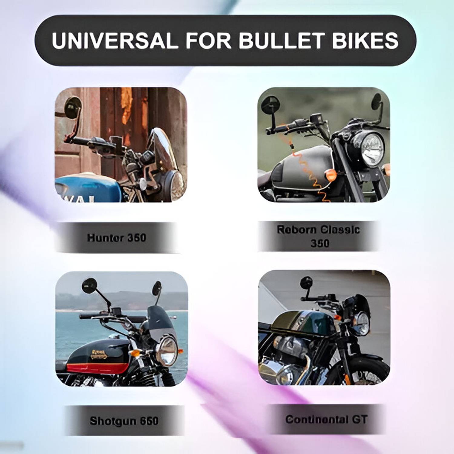AutoHulk Manual Rear View Mirror for Royal Enfield - Image 5