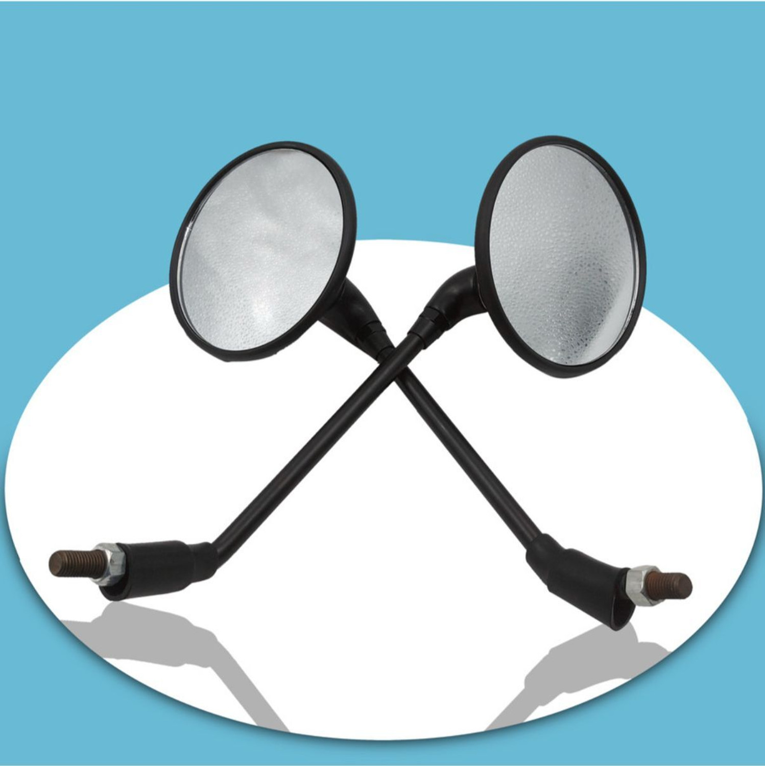 Image of KING GENUINE Manual Rear View Mirror For Royal Enfield Classic 350, Classic 500, Thunderbird 350