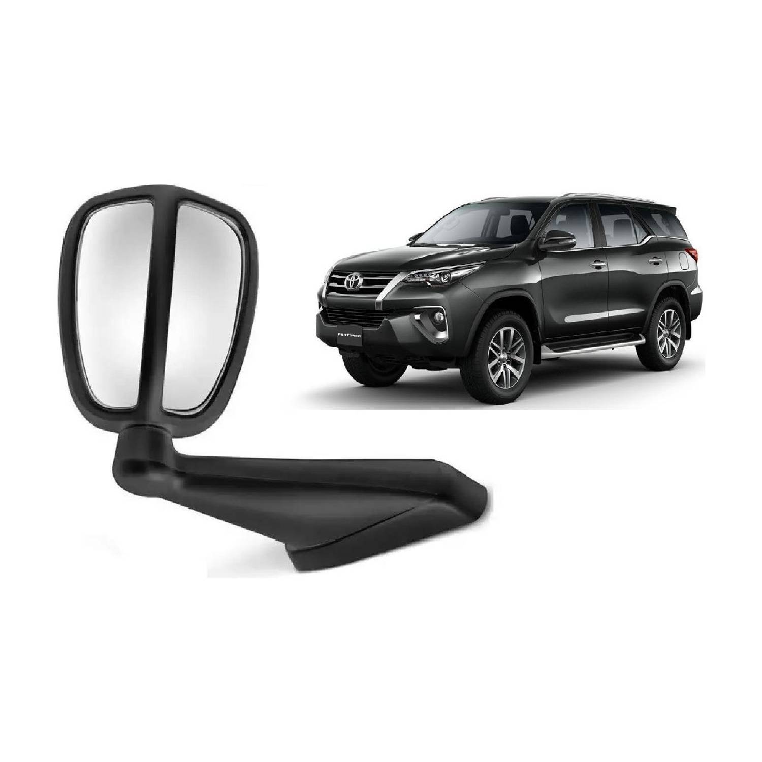 AutoZeal Manual Blind Spot Mirror For Toyota Fortuner