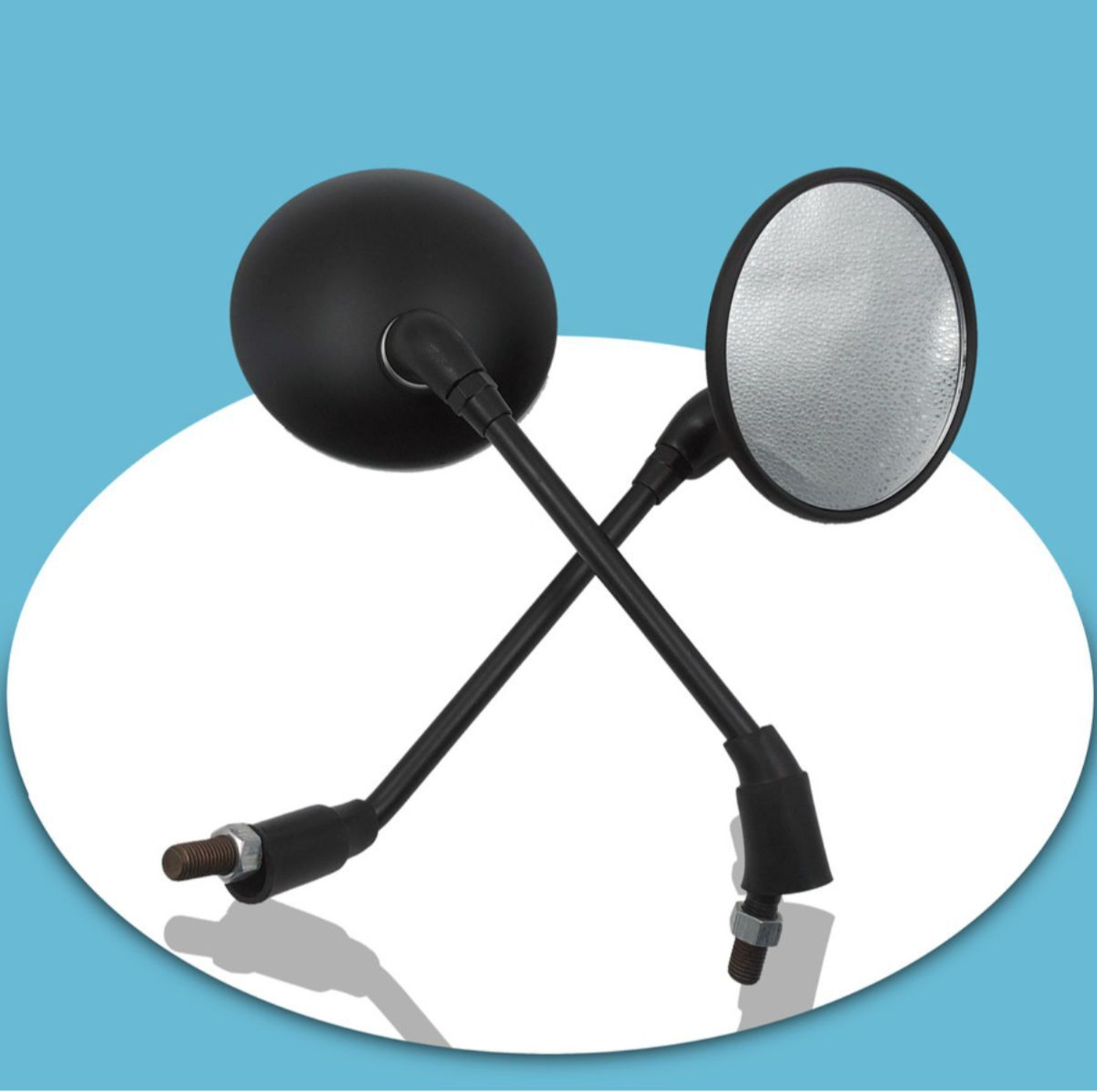 Image of KING GENUINE Manual Rear View Mirror For Royal Enfield Classic 350, Classic 500, Thunderbird 350