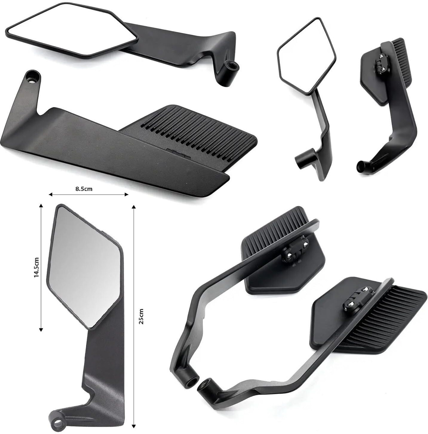 Image of RACER'S EDGE Manual Rear View Mirror For Universal For Bike Universal For Bike