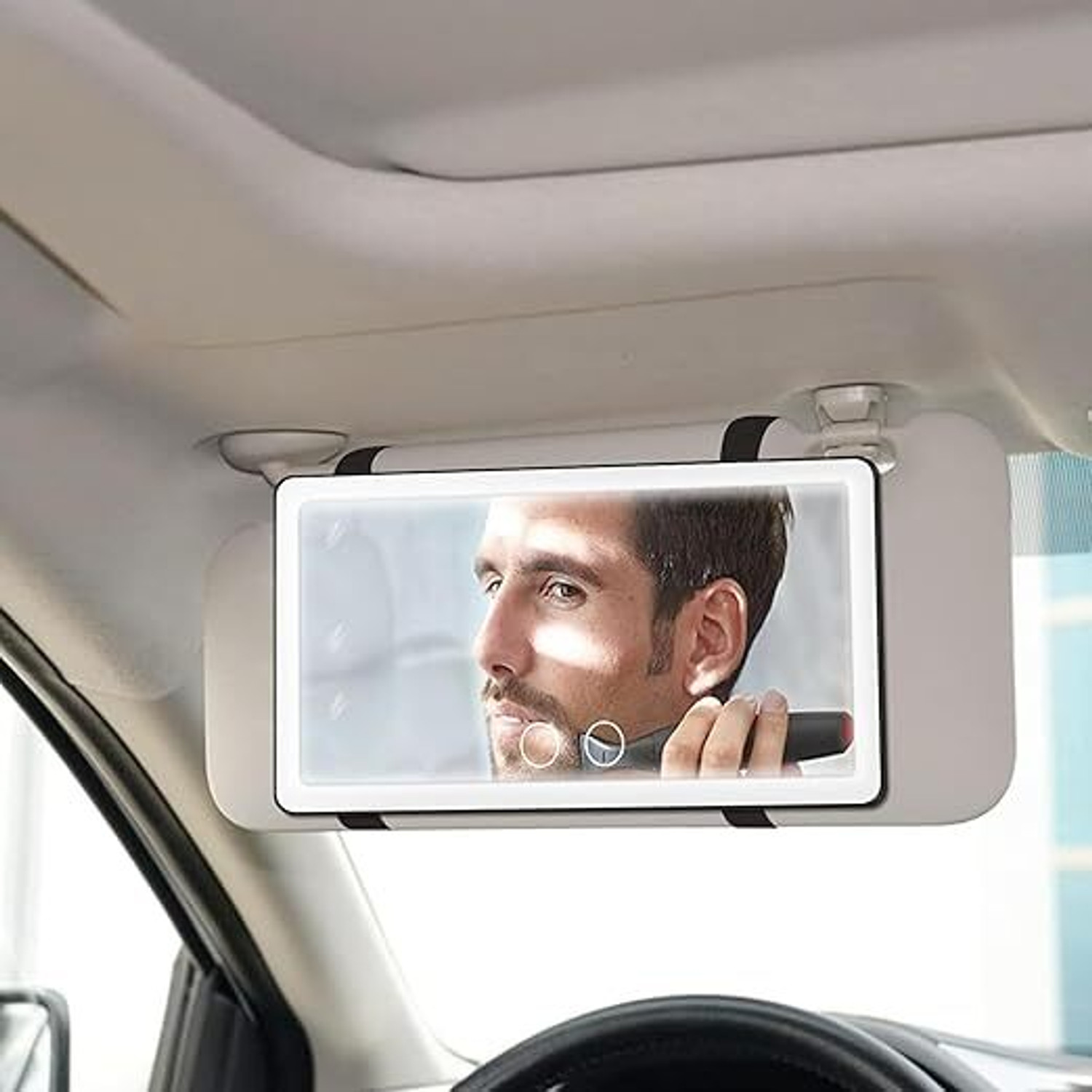 Image of VoraPrime Manual Vanity Mirror For Universal For Car Universal For Car