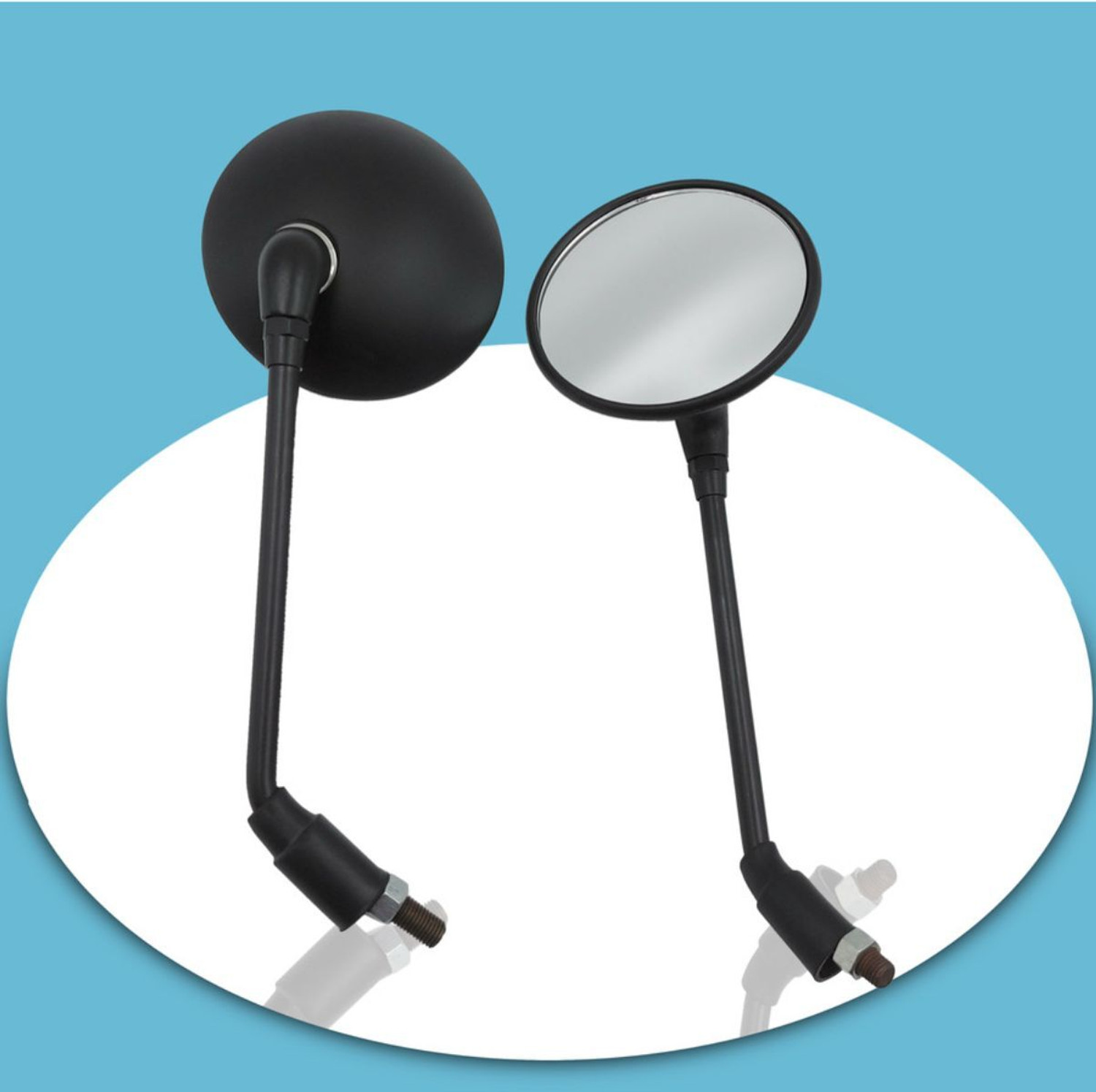 Image of KING GENUINE Manual Rear View Mirror For Royal Enfield Classic 350, Classic 500, Thunderbird 350