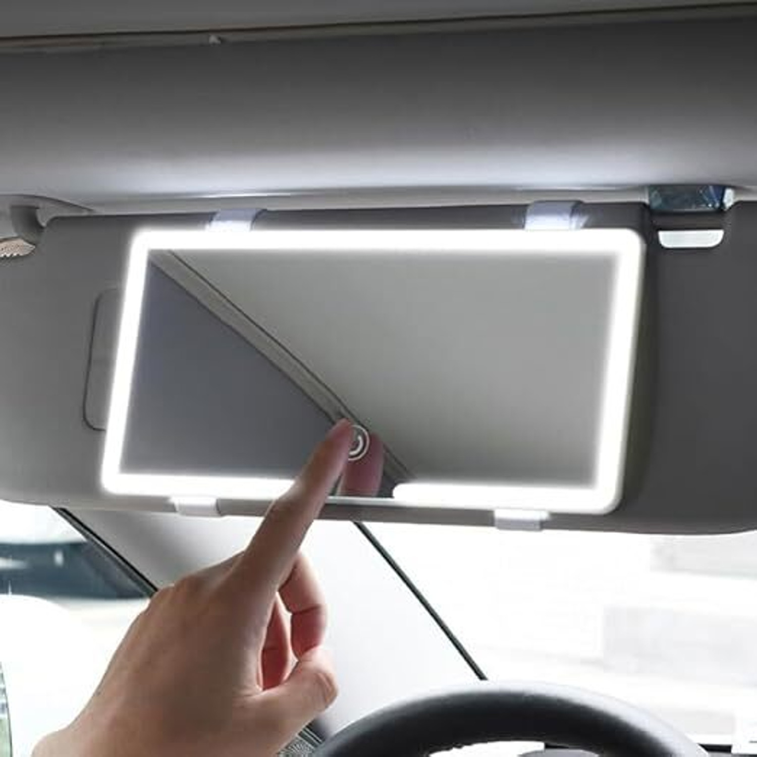 Image of VoraPrime Manual Vanity Mirror For Universal For Car Universal For Car