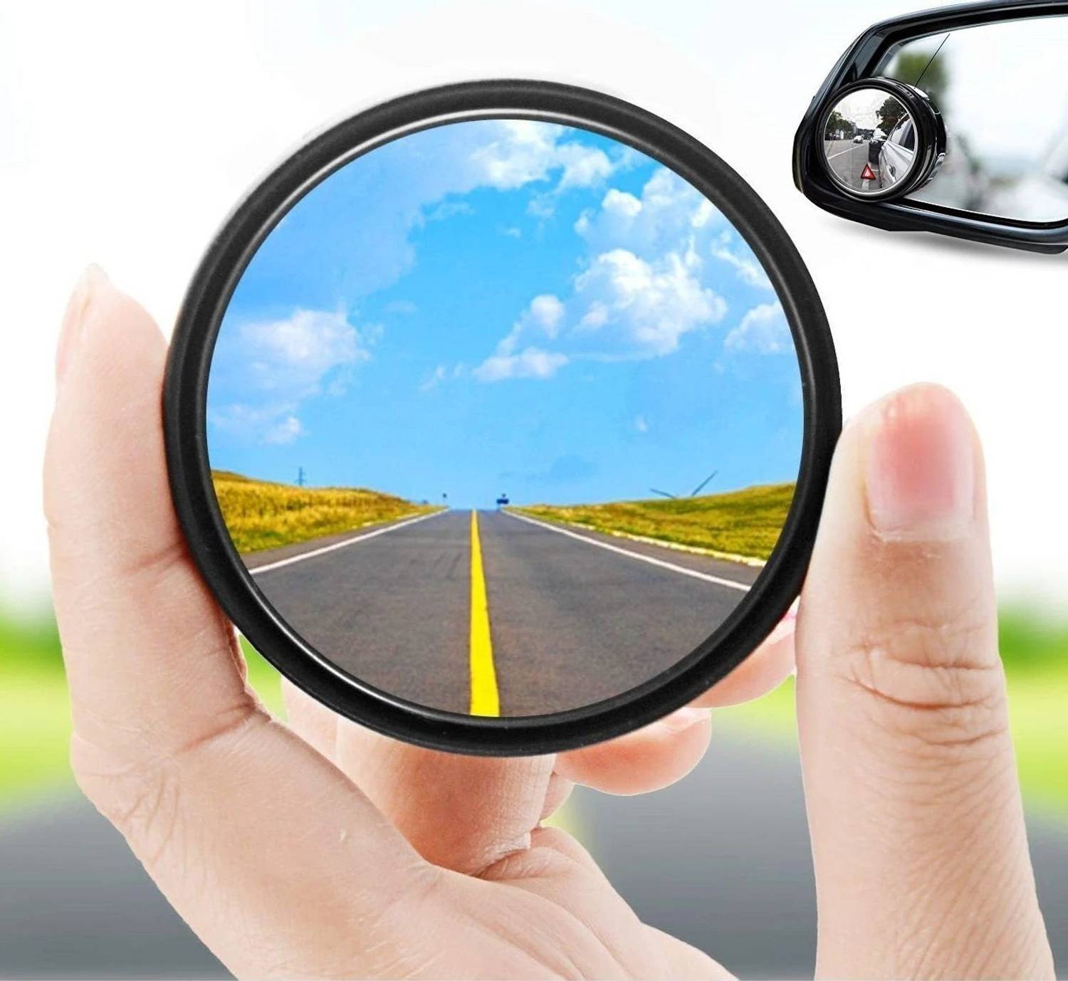 Abhedya Manual Blind Spot Mirror for Car and Bike - Image 1
