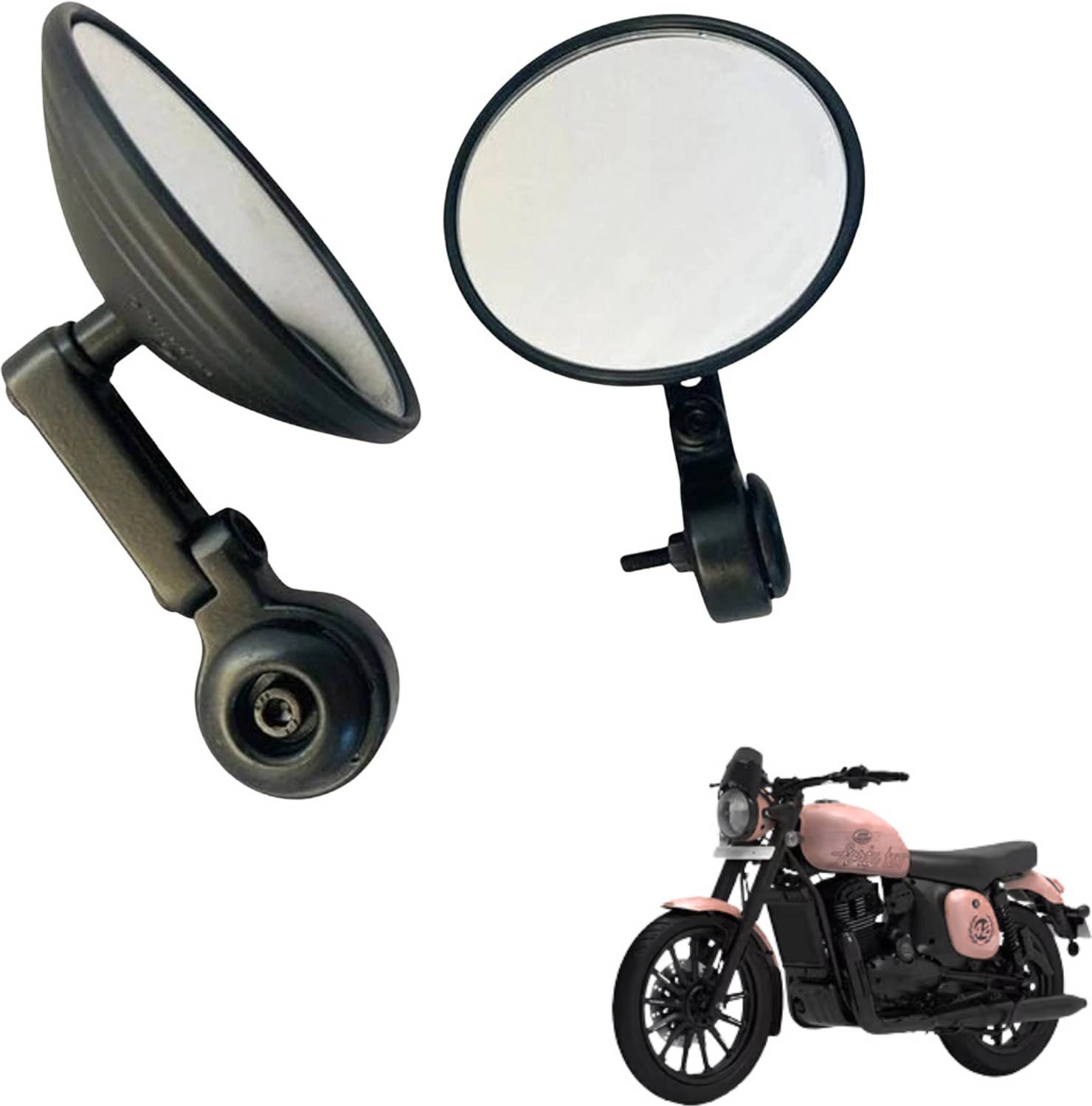 KILLERRYDER Manual Rear View Mirror for Bike - Image 1