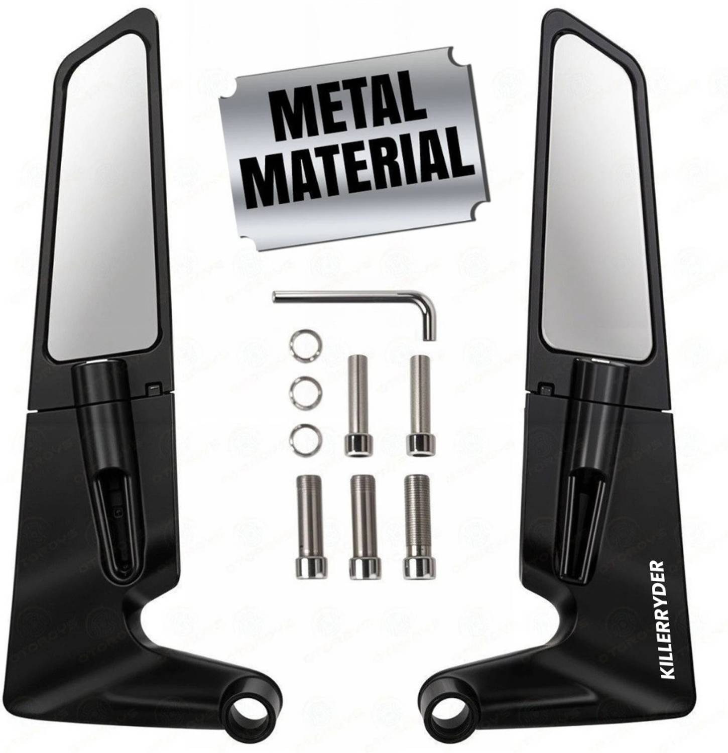 KILLERRYDER Manual Rear View Mirror For Bike - Image 1