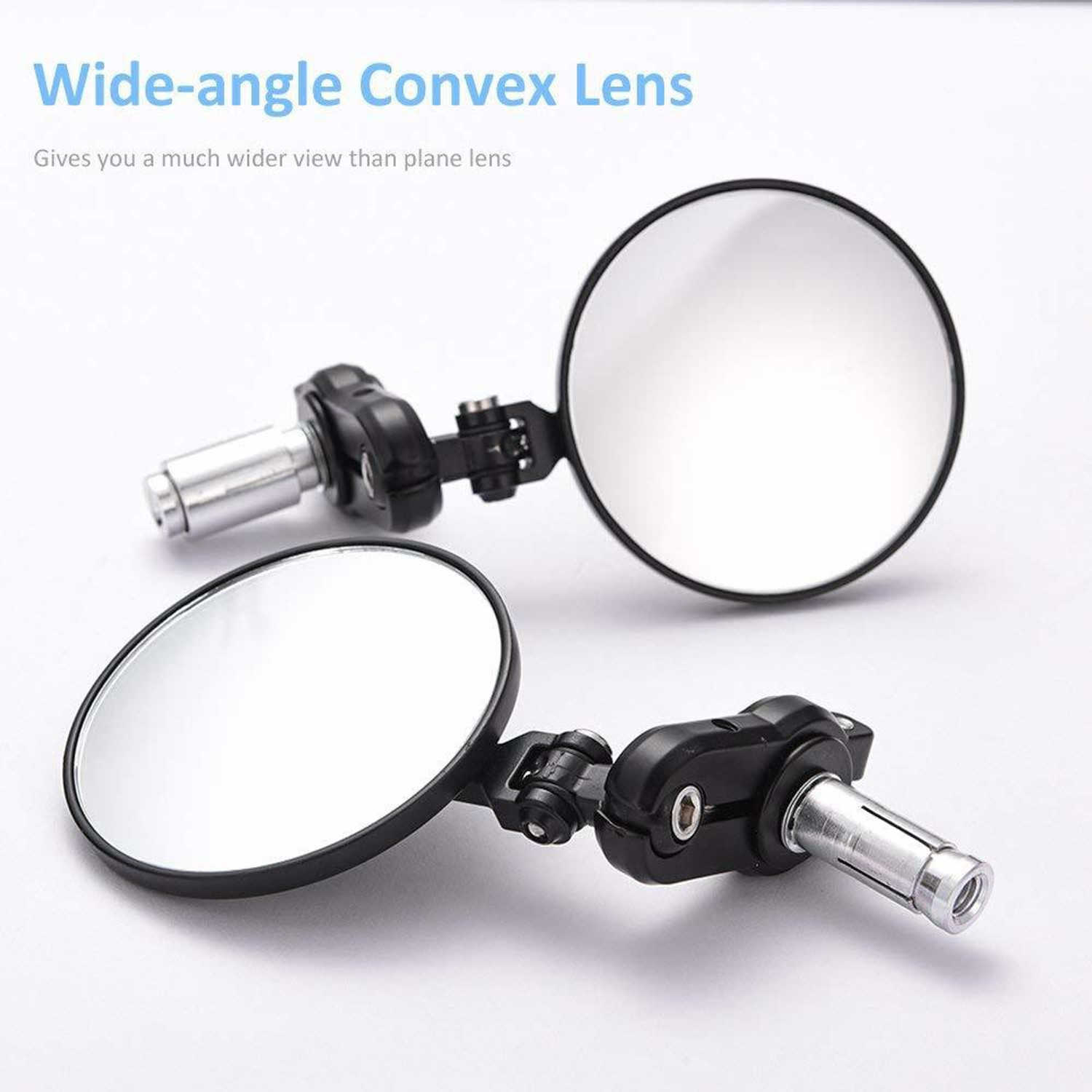 Image of Miwings Manual Rear View Mirror For Universal For Bike Universal For Bike