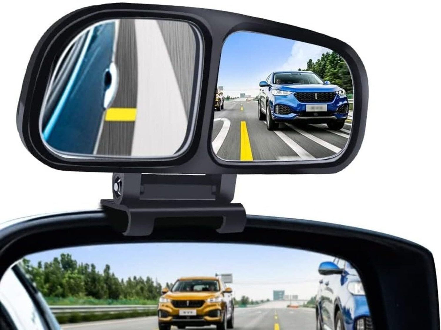 Image of CCE Manual Blind Spot Mirror, Driver Side, Passenger Side For Mahindra, Universal For Car, Suzuki, Toyota Scorpio, Universal For Car, Swift Dzire, Fortuner
