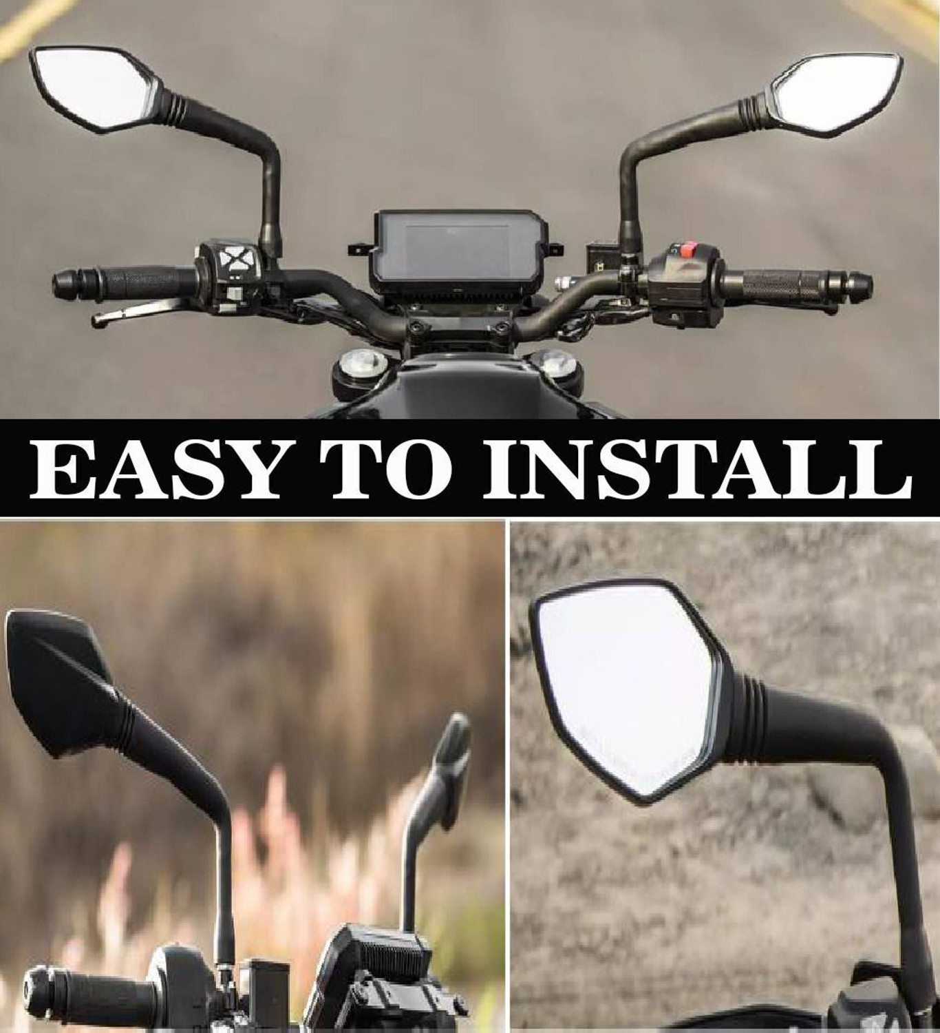 Image of ASRYD Manual Rear View Mirror For KTM Duke 200, Duke 390