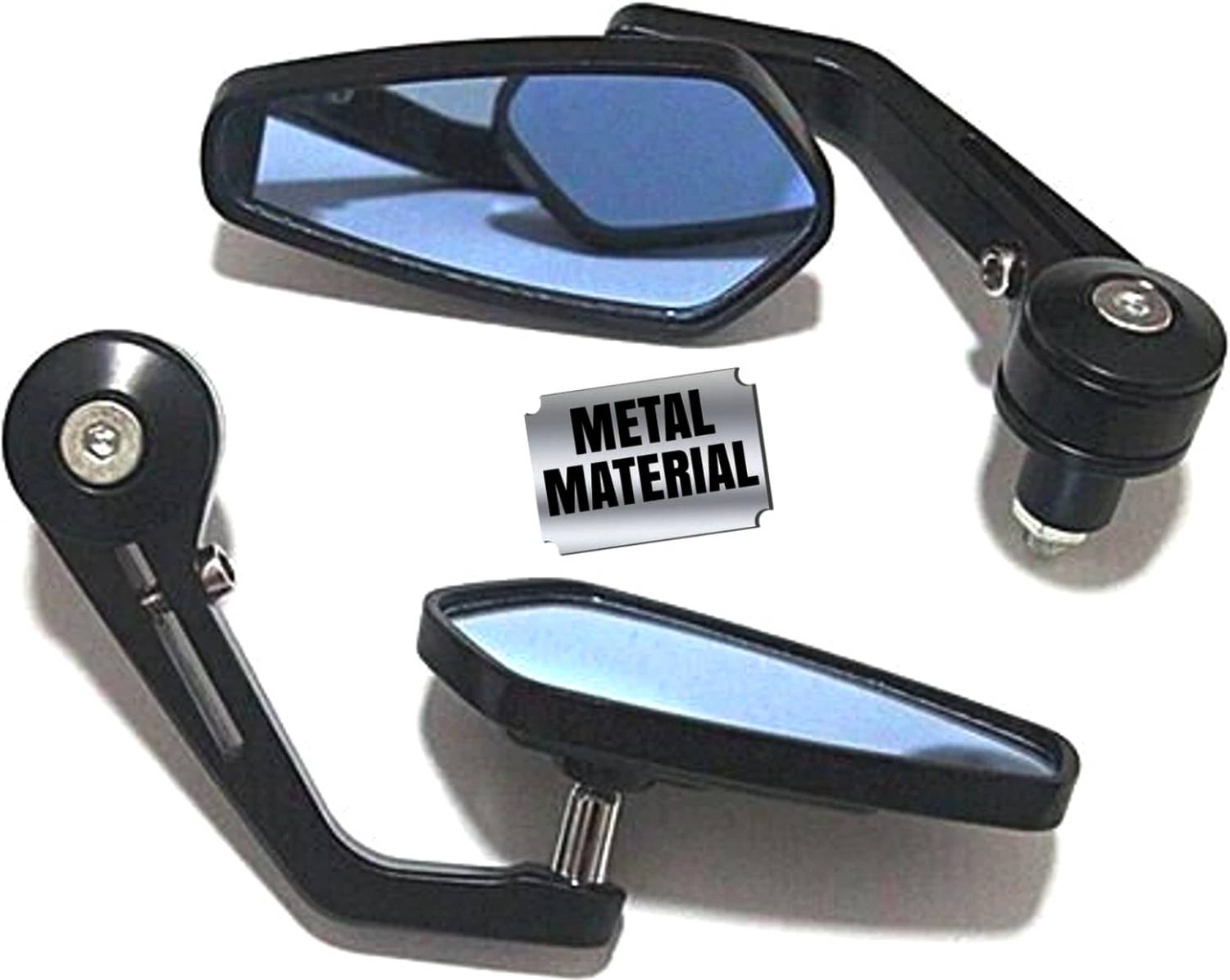 Pious Manual Rear View Mirror for Bajaj, Hero, Honda, KTM, Royal - Image 1