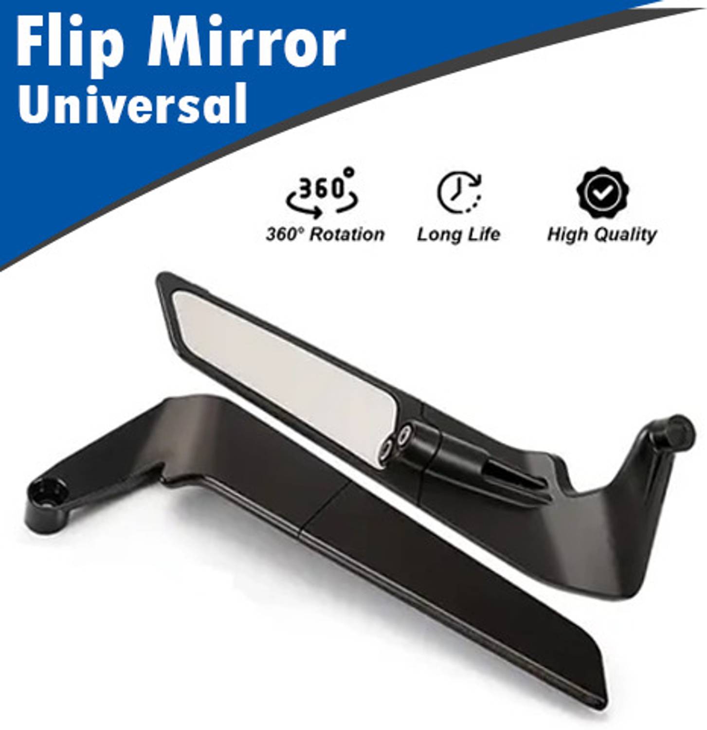 AIRSKY Manual Rear View Mirror For Universal For Bike Universal For Bike