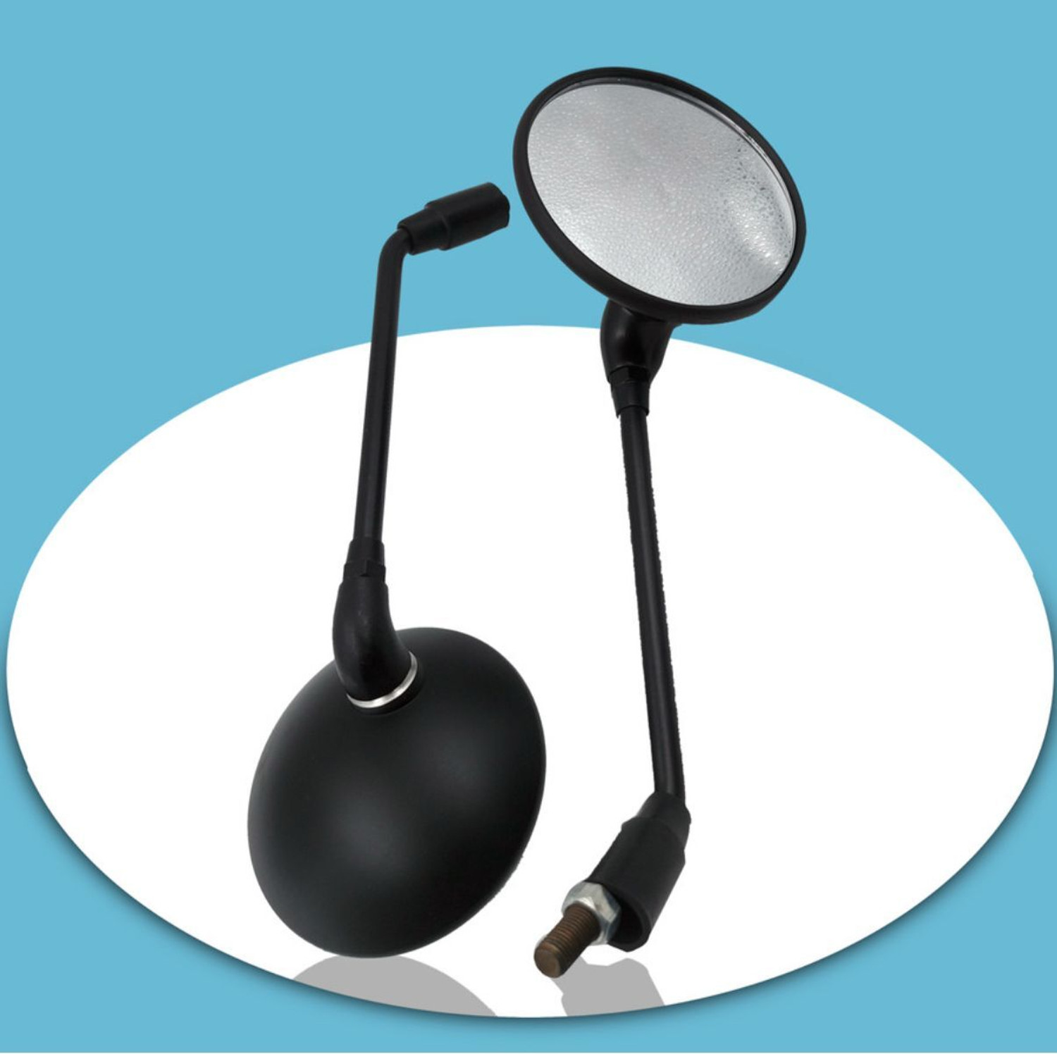 Image of KING GENUINE Manual Rear View Mirror For Royal Enfield Classic 350, Classic 500, Thunderbird 350
