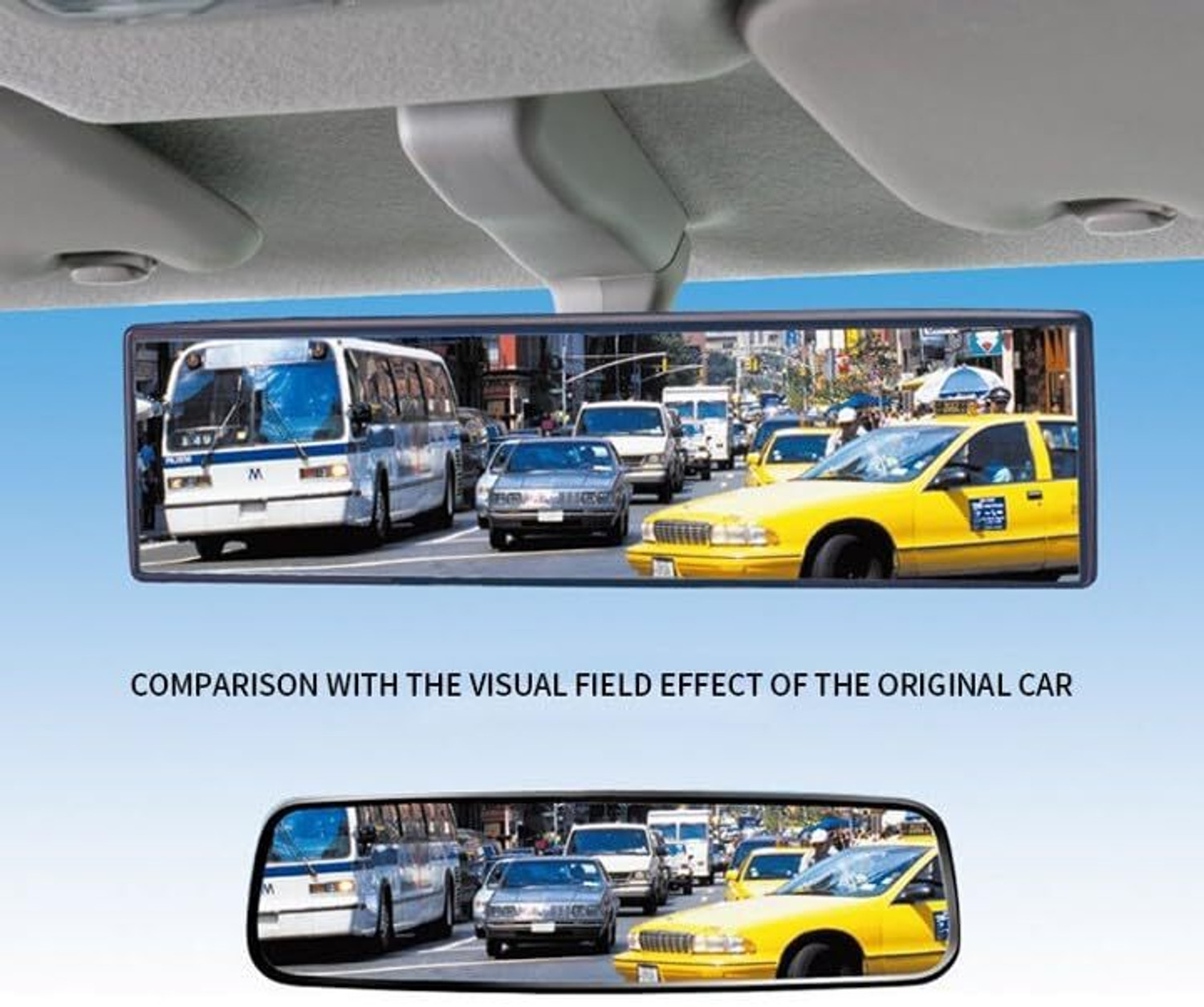 Image of Pranshi Manual Rear View Mirror For Universal For Car Universal For Car