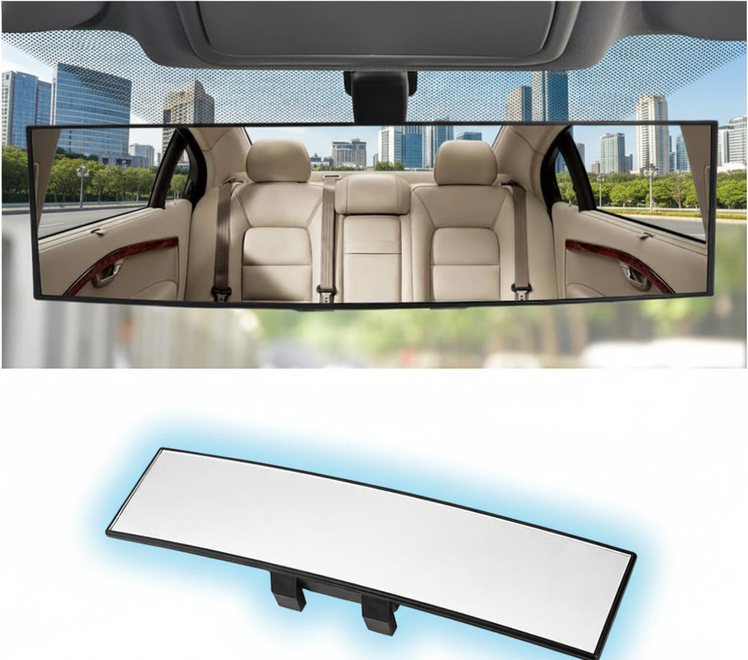 Image of Pranshi Manual Rear View Mirror For Universal For Car Universal For Car