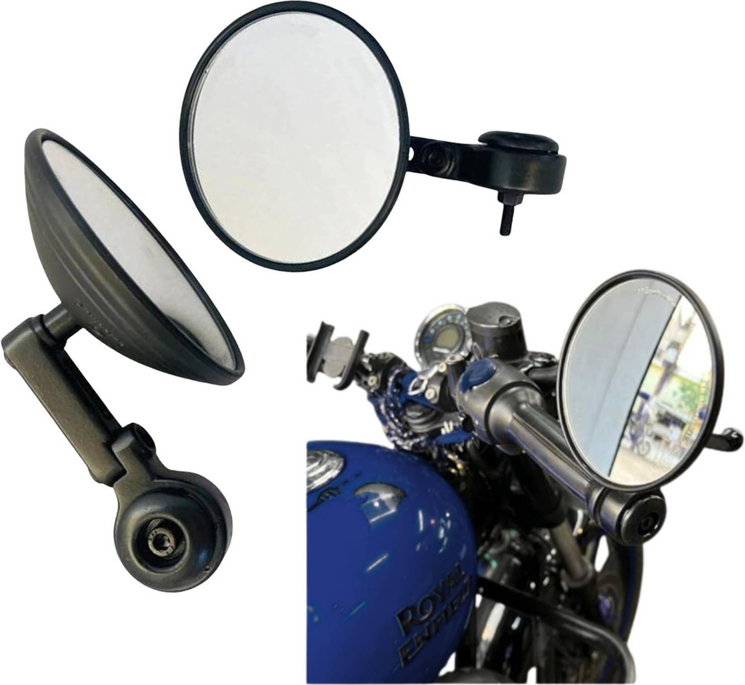 KILLERRYDER Manual Rear View Mirror for Bike - Image 3