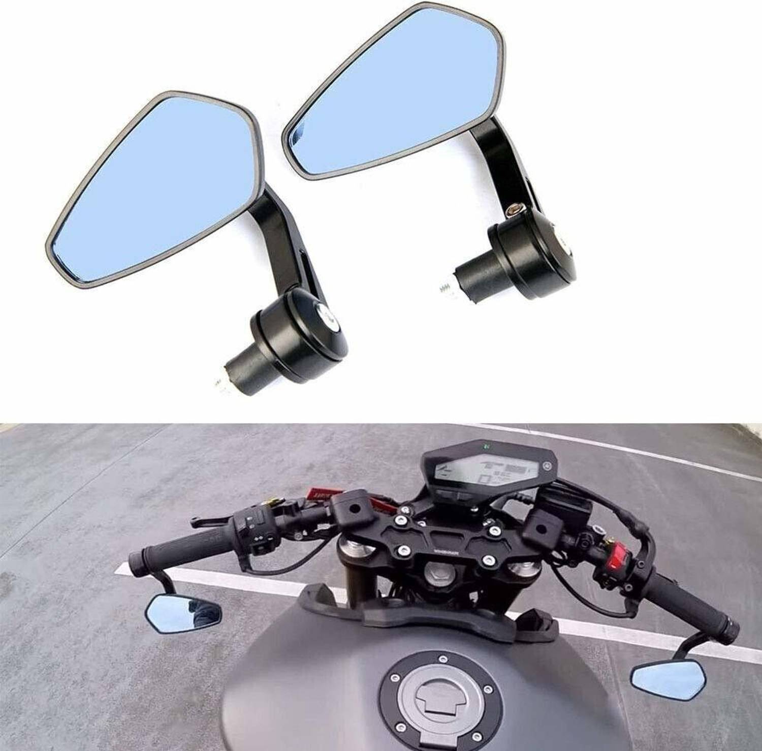 Pious Manual Rear View Mirror for Bajaj, Hero, Honda, KTM, Royal - Image 4