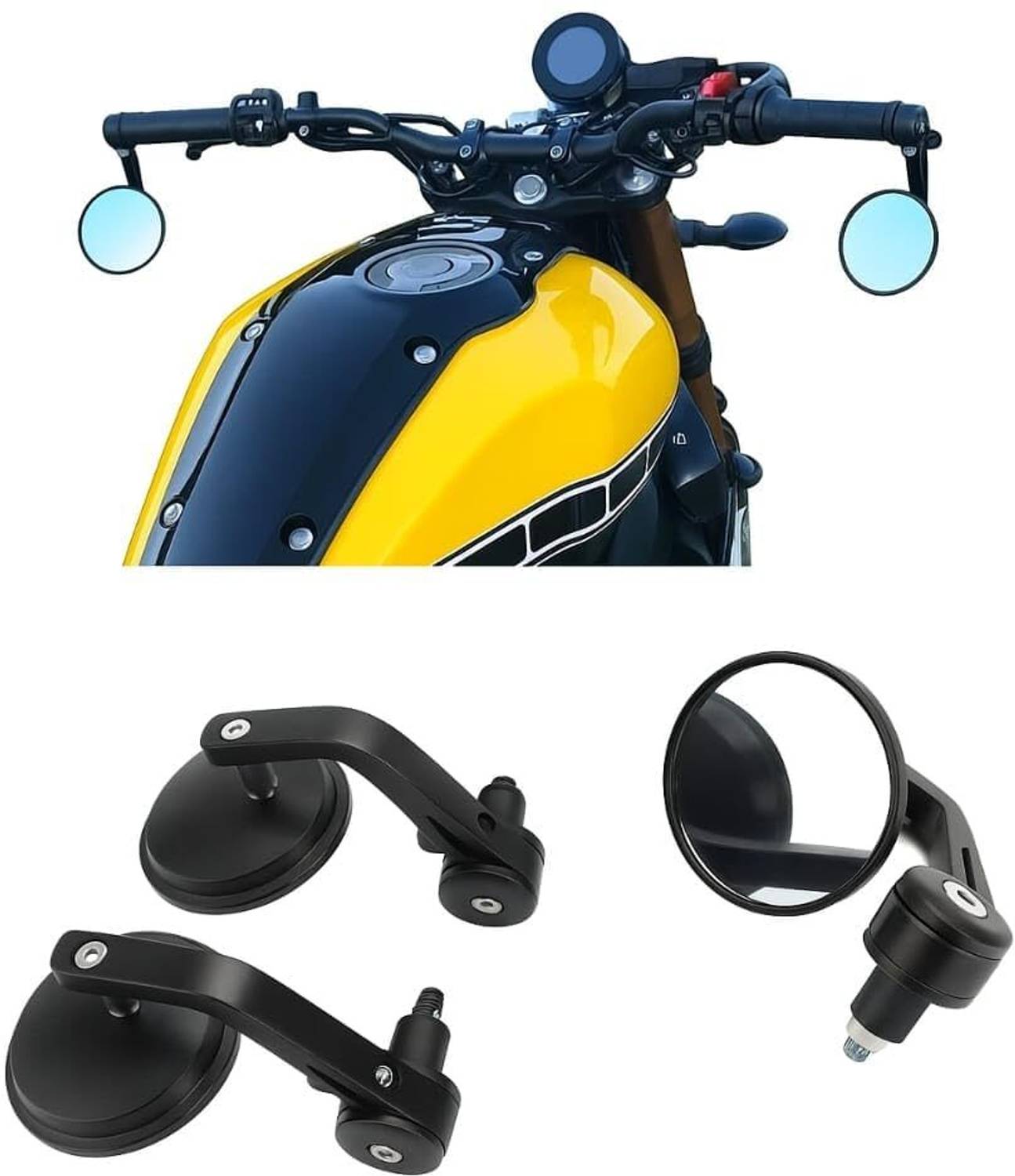 NAKODA Manual Rear View Mirror for Royal Enfield