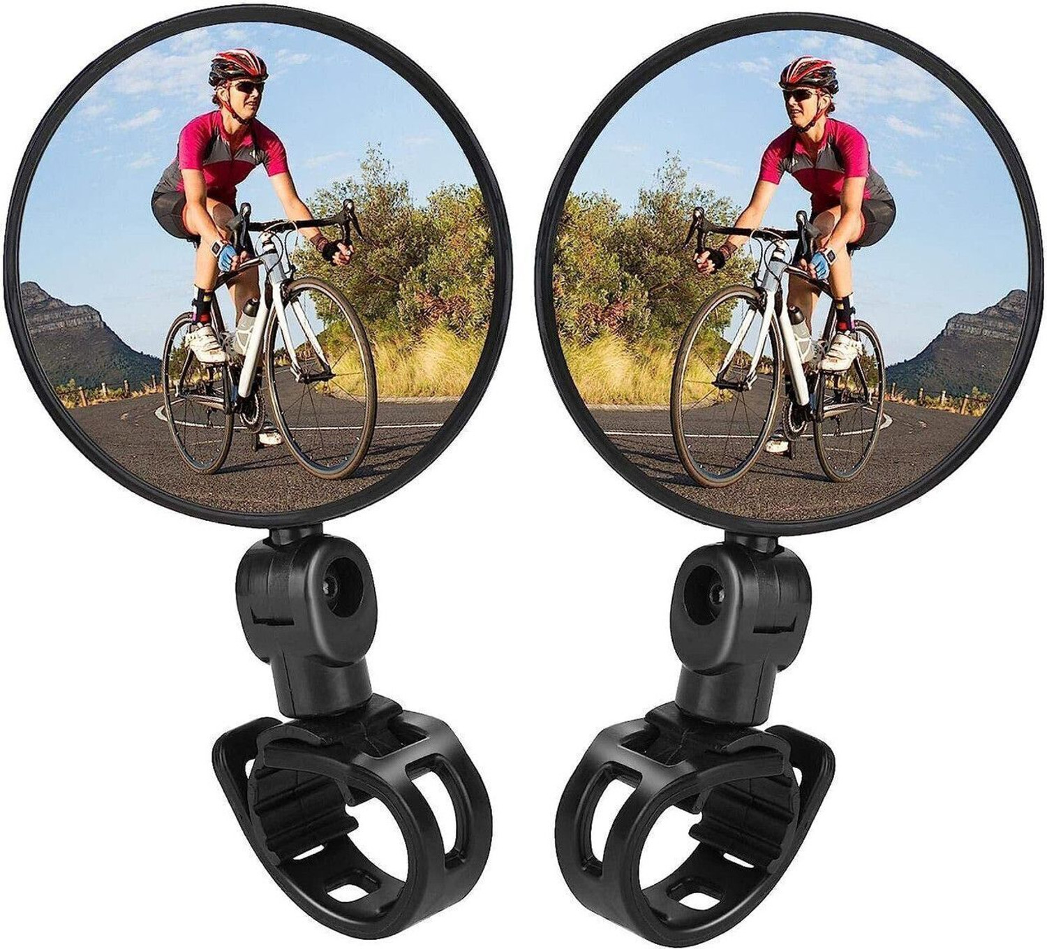 Image of QUIFF Manual Rear View Mirror For Hero, Honda, Royal Enfield, TVS, Universal For Bike Universal For Bike